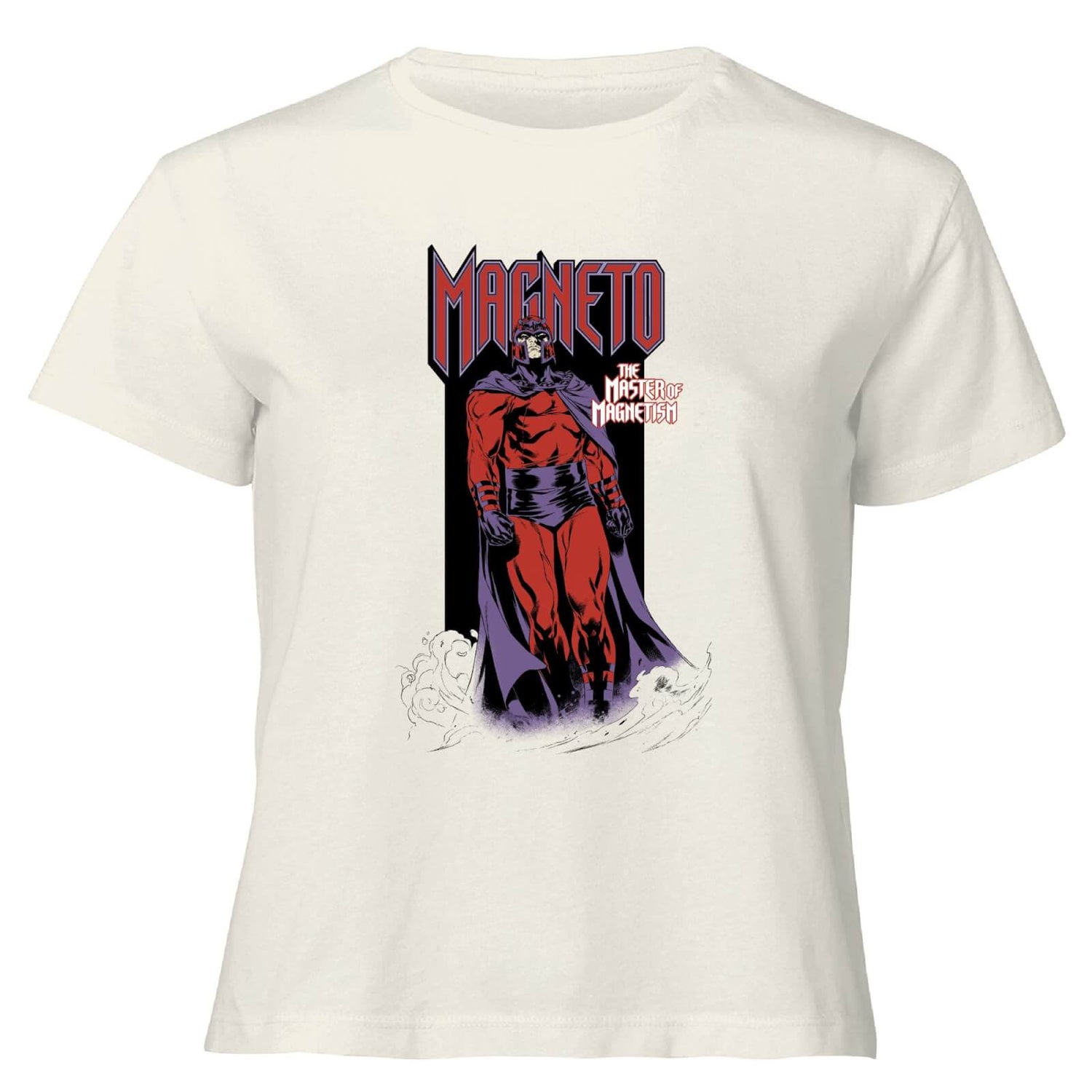 X-Men Magneto Master Of Magnetism Women's Cropped T-Shirt - Cream