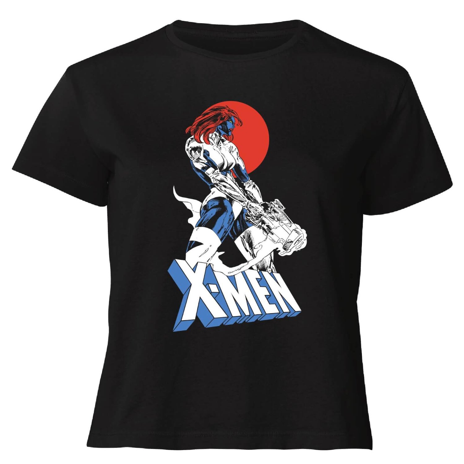 X-Men Mystique Women's Cropped T-Shirt - Black
