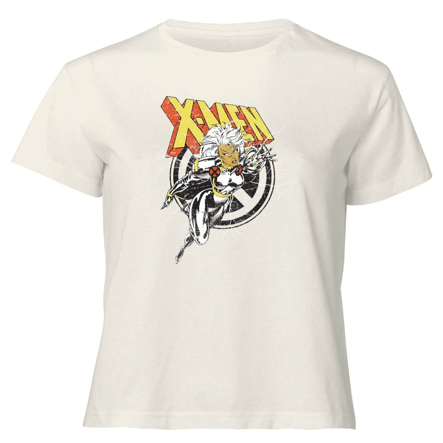 X-Men Storm  Women's Cropped T-Shirt - Cream
