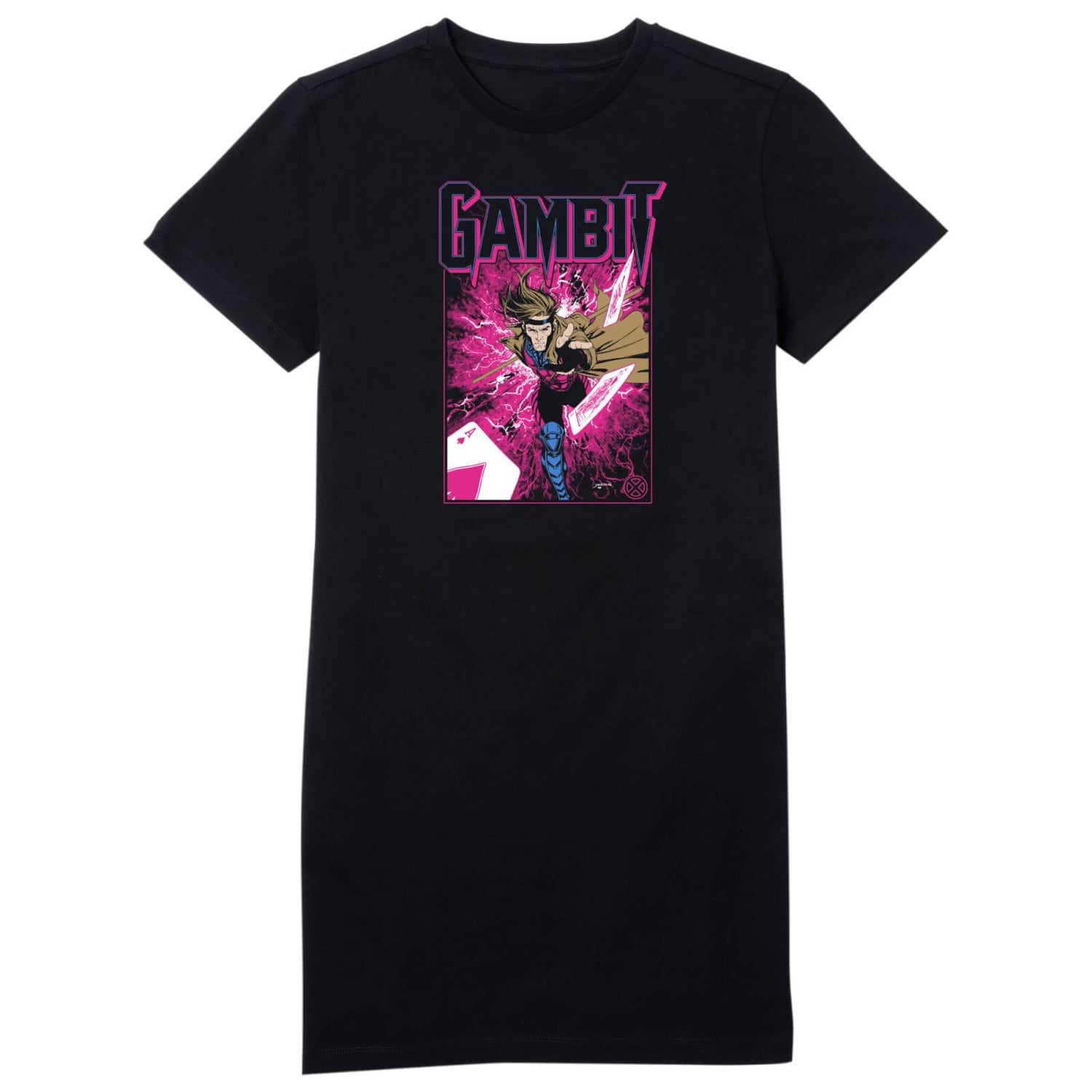 X-Men Gambit  Women's T-Shirt Dress - Black