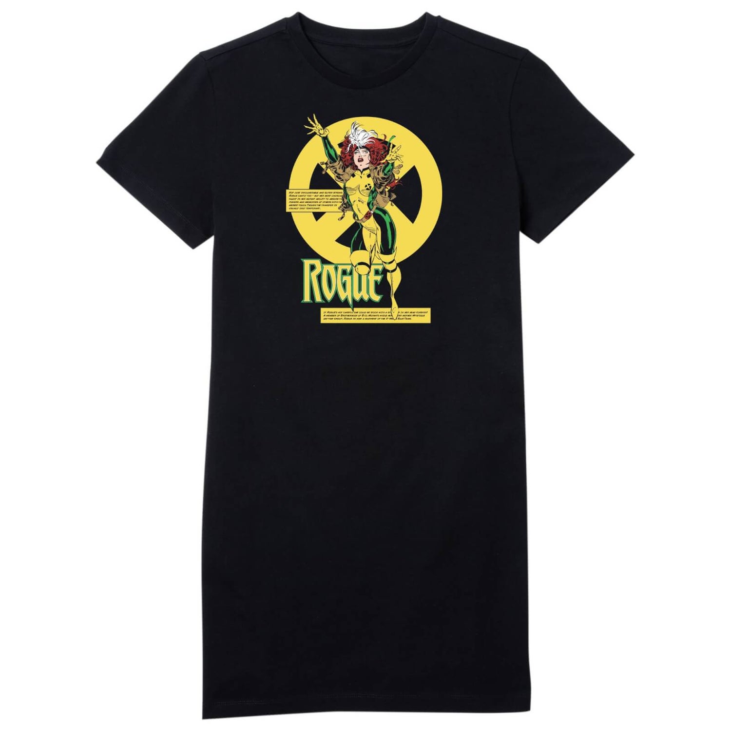 X-Men Rogue Bio Drk Women's T-Shirt Dress - Black