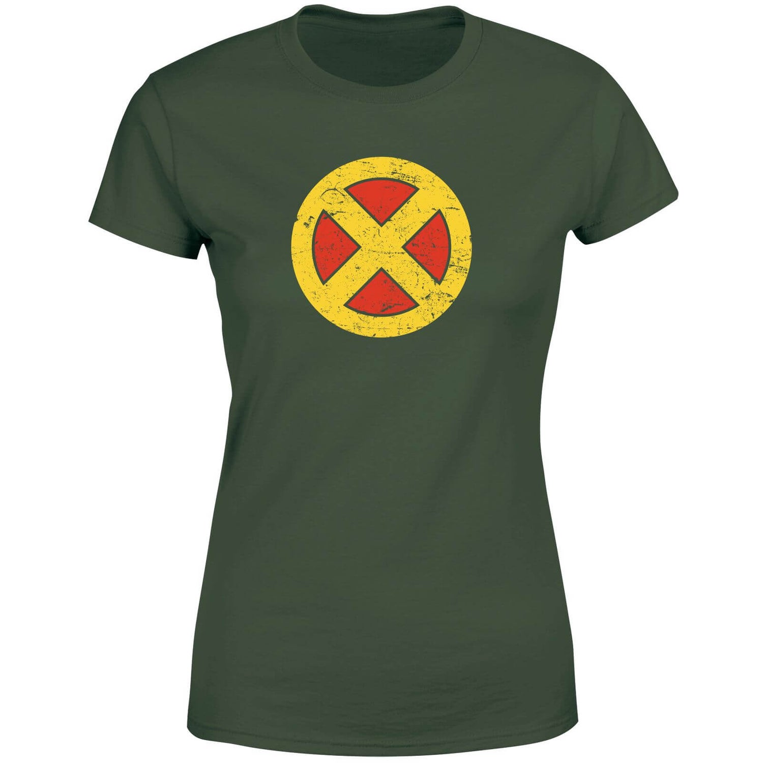 X-Men Emblem Drk Women's T-Shirt - Green