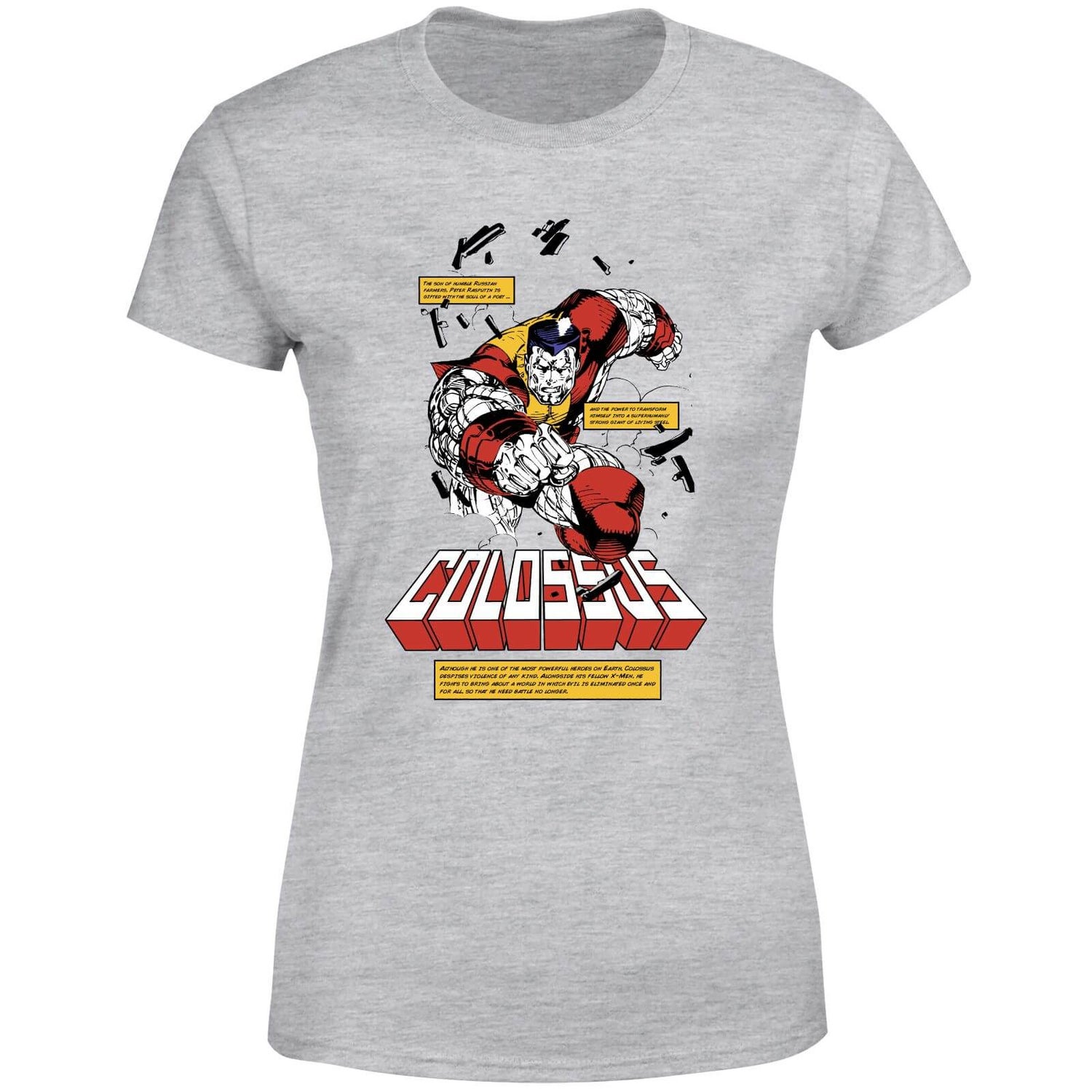 X-Men Colossus Bio Women's T-Shirt - Grey