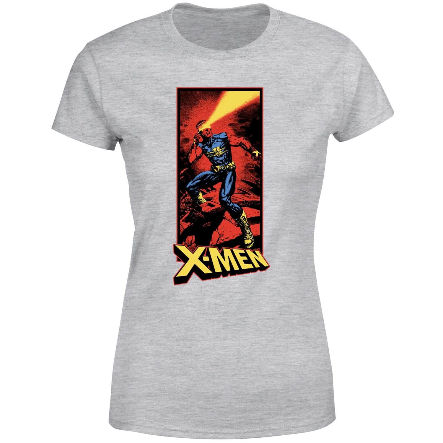 X-Men Cyclops Energy Beam Women's T-Shirt - Grey
