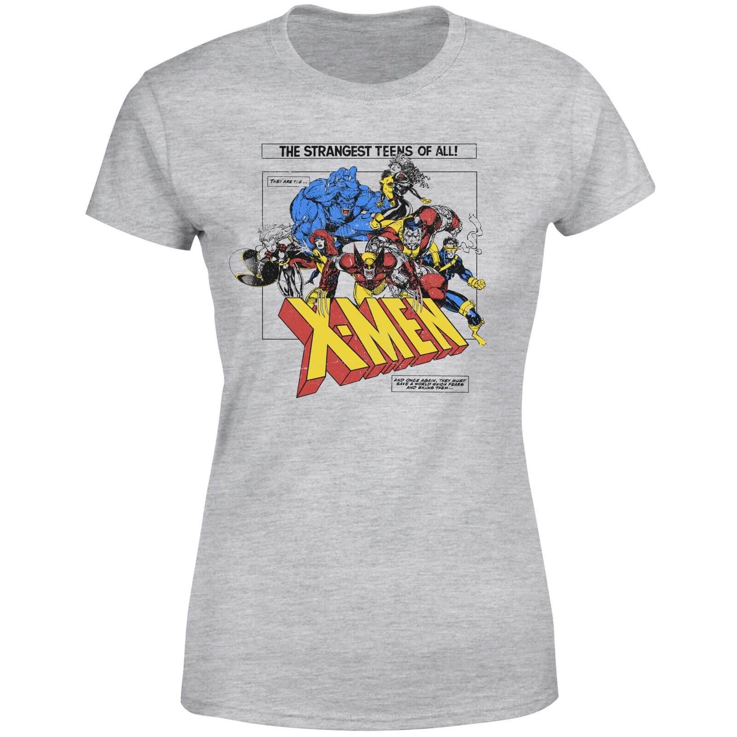 X-Men Retro Team Up Women's T-Shirt - Grey