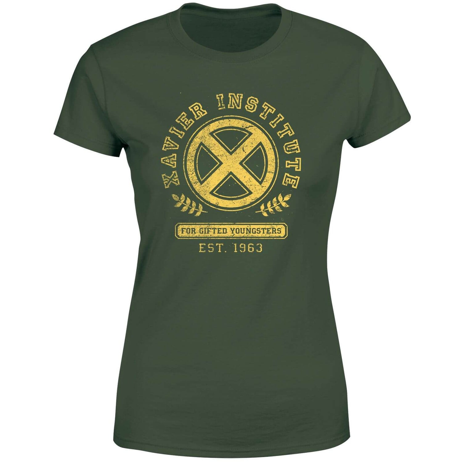 X-Men Xavier Institute For Gifted Youngsters Drk Women's T-Shirt - Green