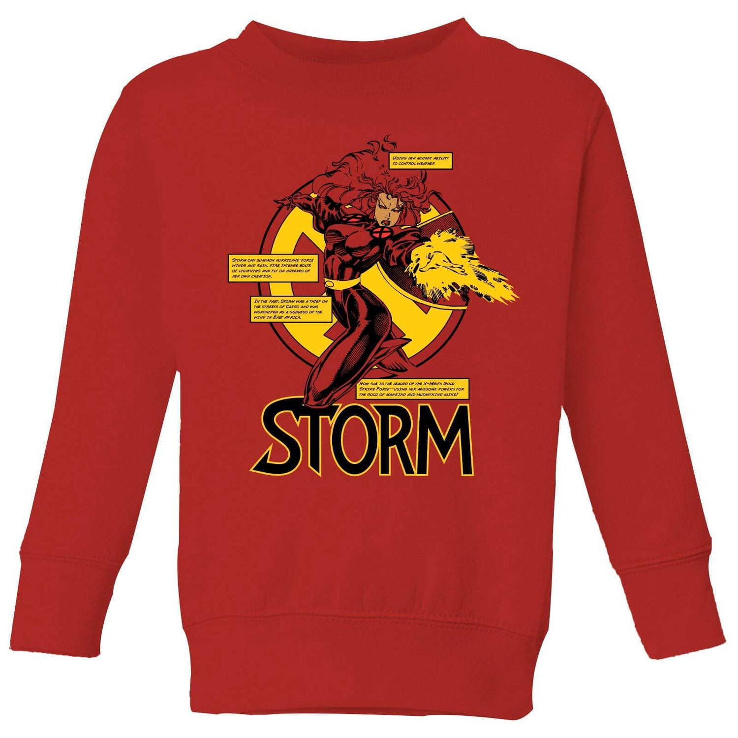 X-Men Storm Bio  Kids' Sweatshirt - Red