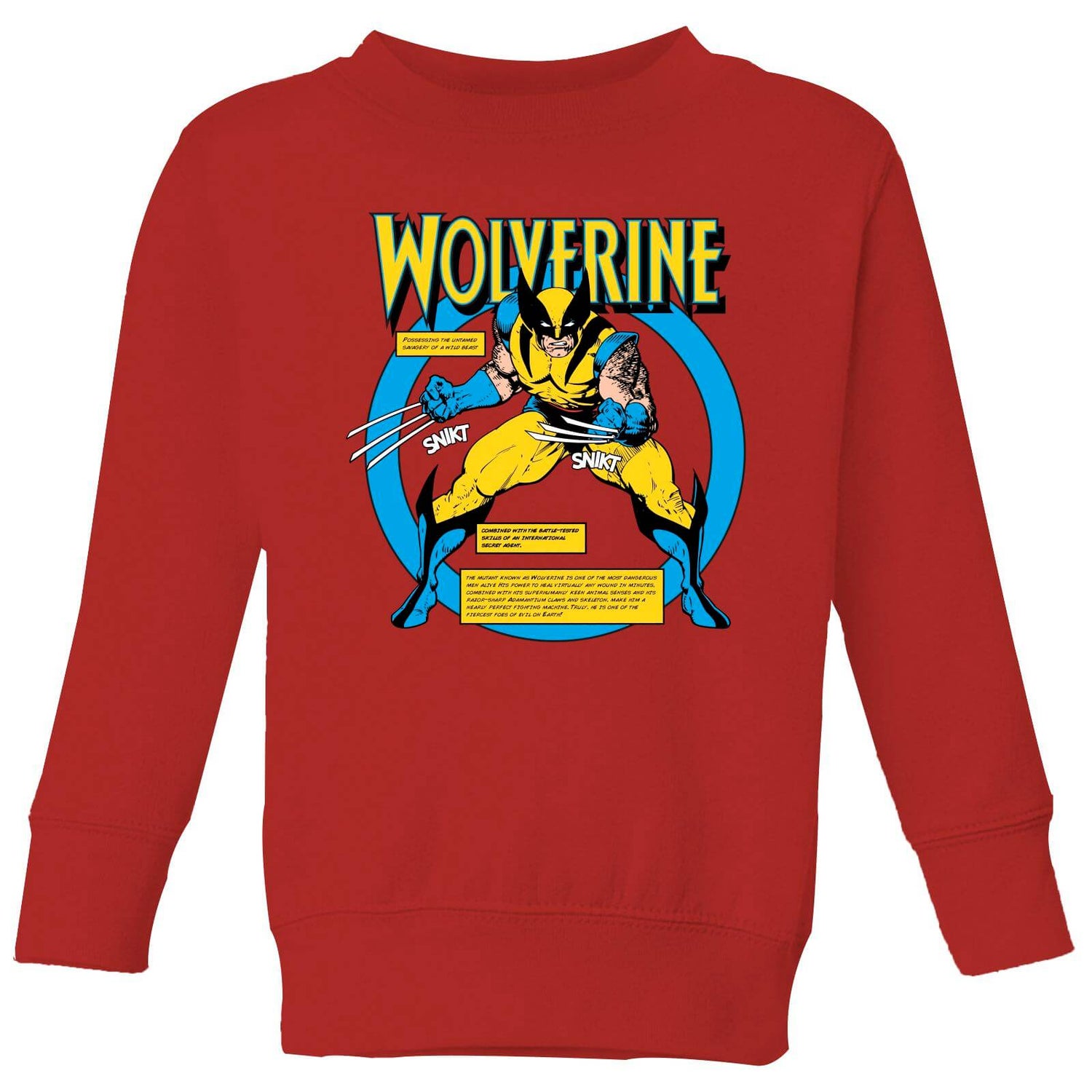 X-Men Wolverine Bio Kids' Sweatshirt - Red