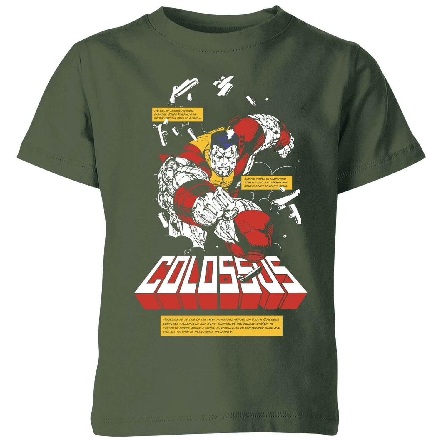X-Men Colossus Bio  Kids' T-Shirt - Green