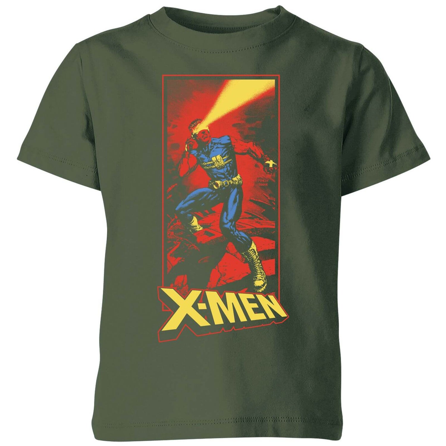 X-Men Cyclops Energy Beam  Kids' T-Shirt - Green
