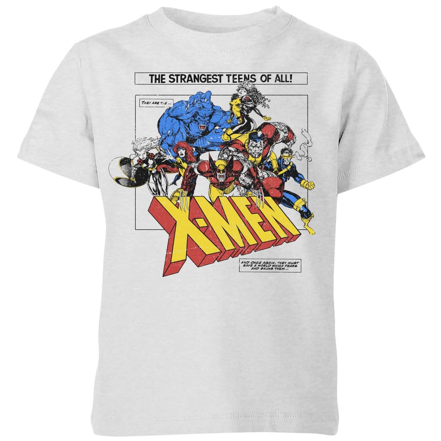X-Men Retro Team Up  Kids' T-Shirt - Grey