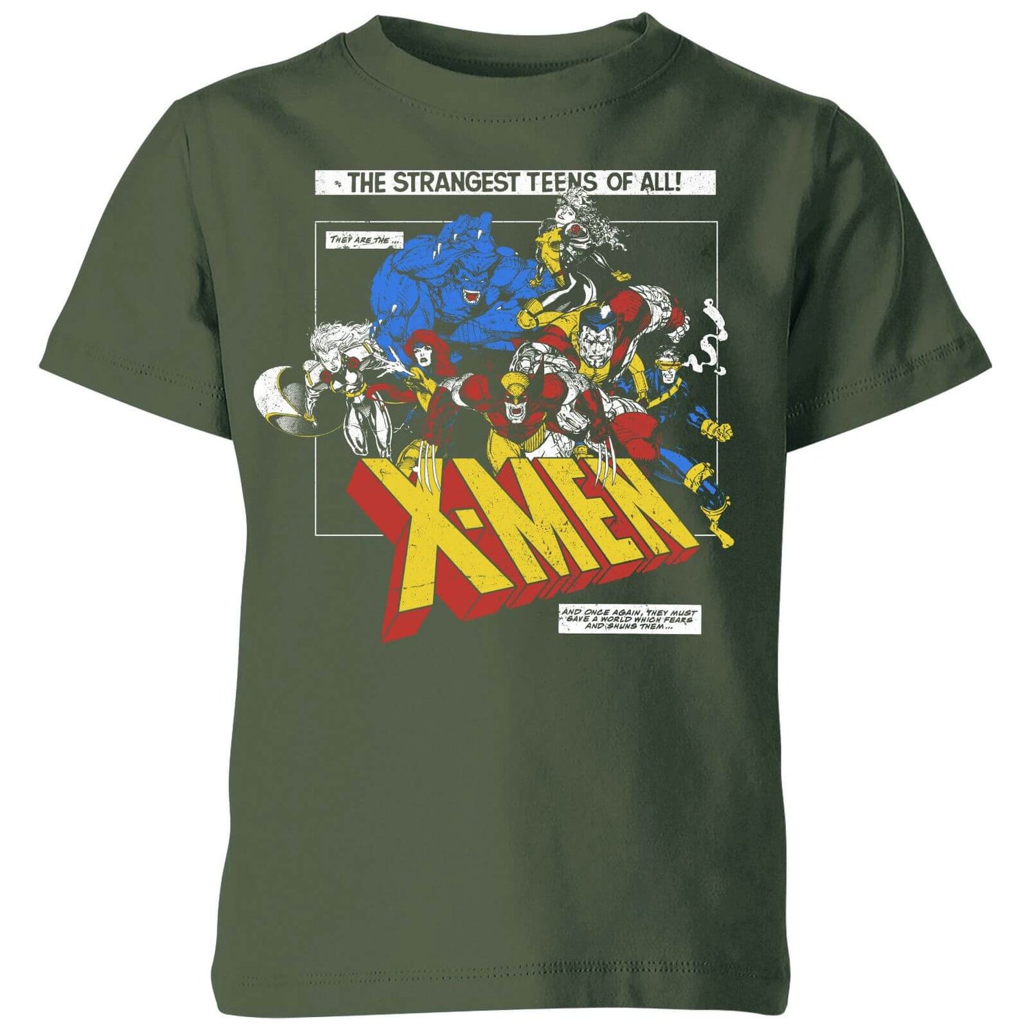 X-Men Retro Team Up Kids' T-Shirt - Green