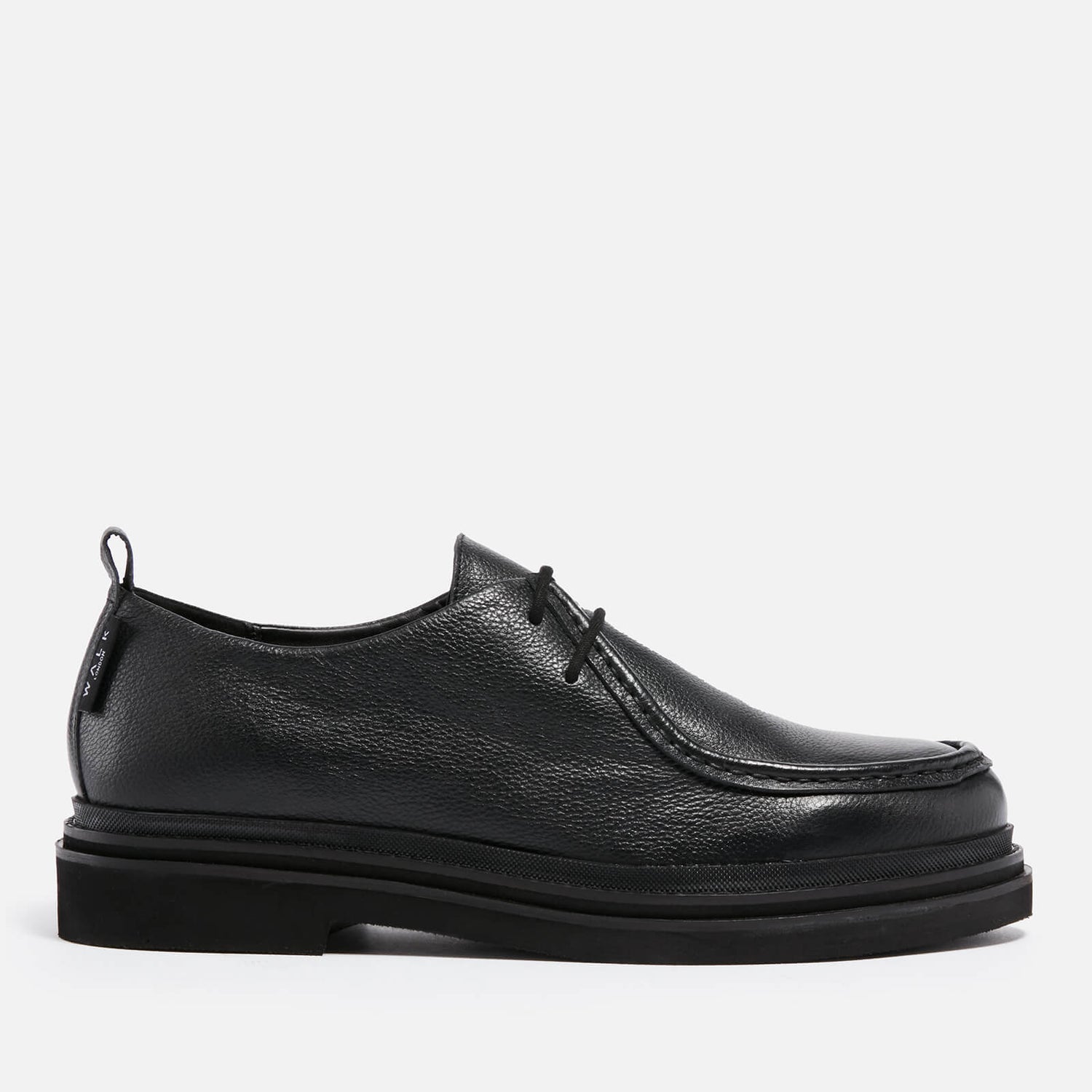 Walk London Men's Brooklyn Apron Pebbled Leather Shoes - UK 7