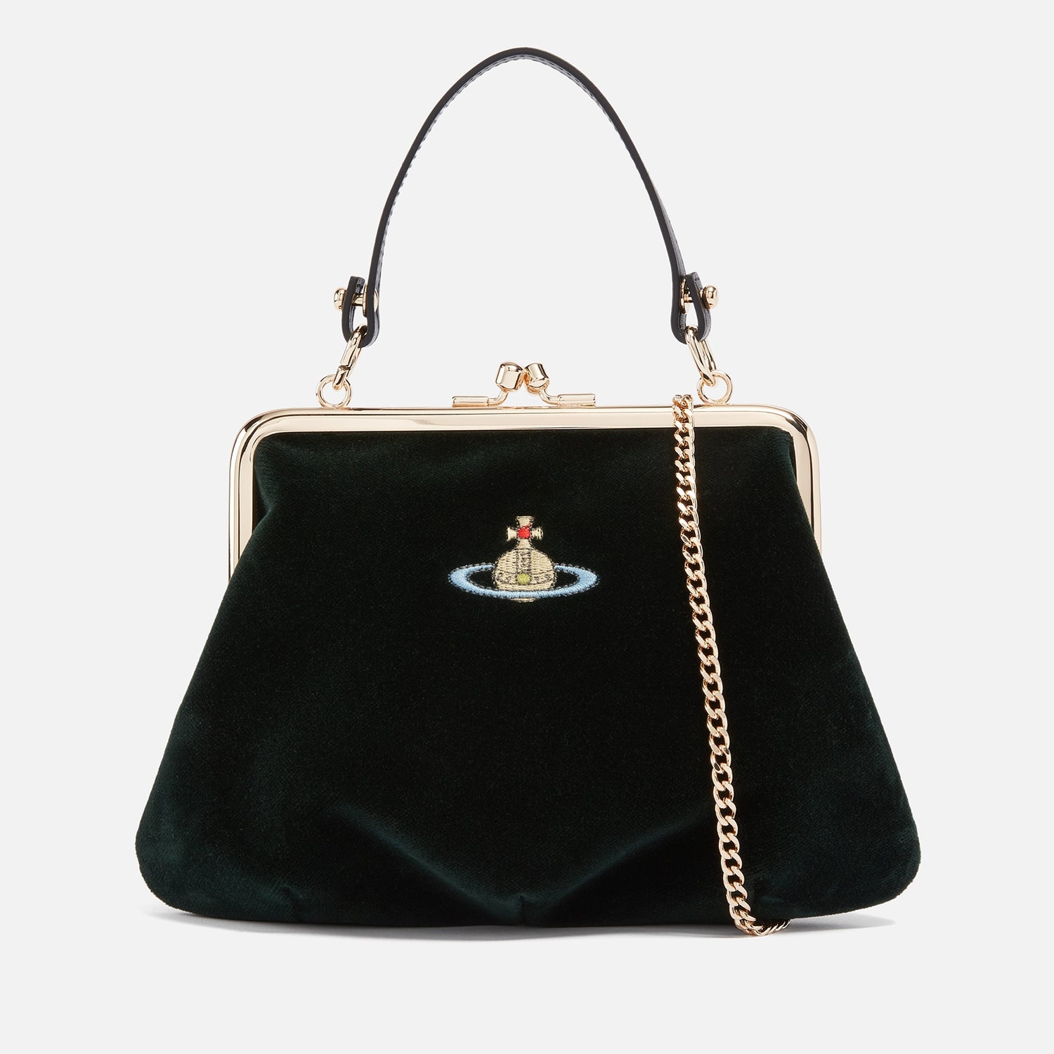 Vivienne Westwood Granny Velvet Crossbody Bag