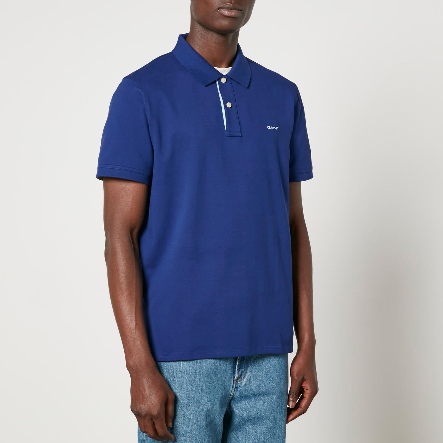 GANT Contrast Rugger Stretch-Cotton Piqué Polo Shirt - S