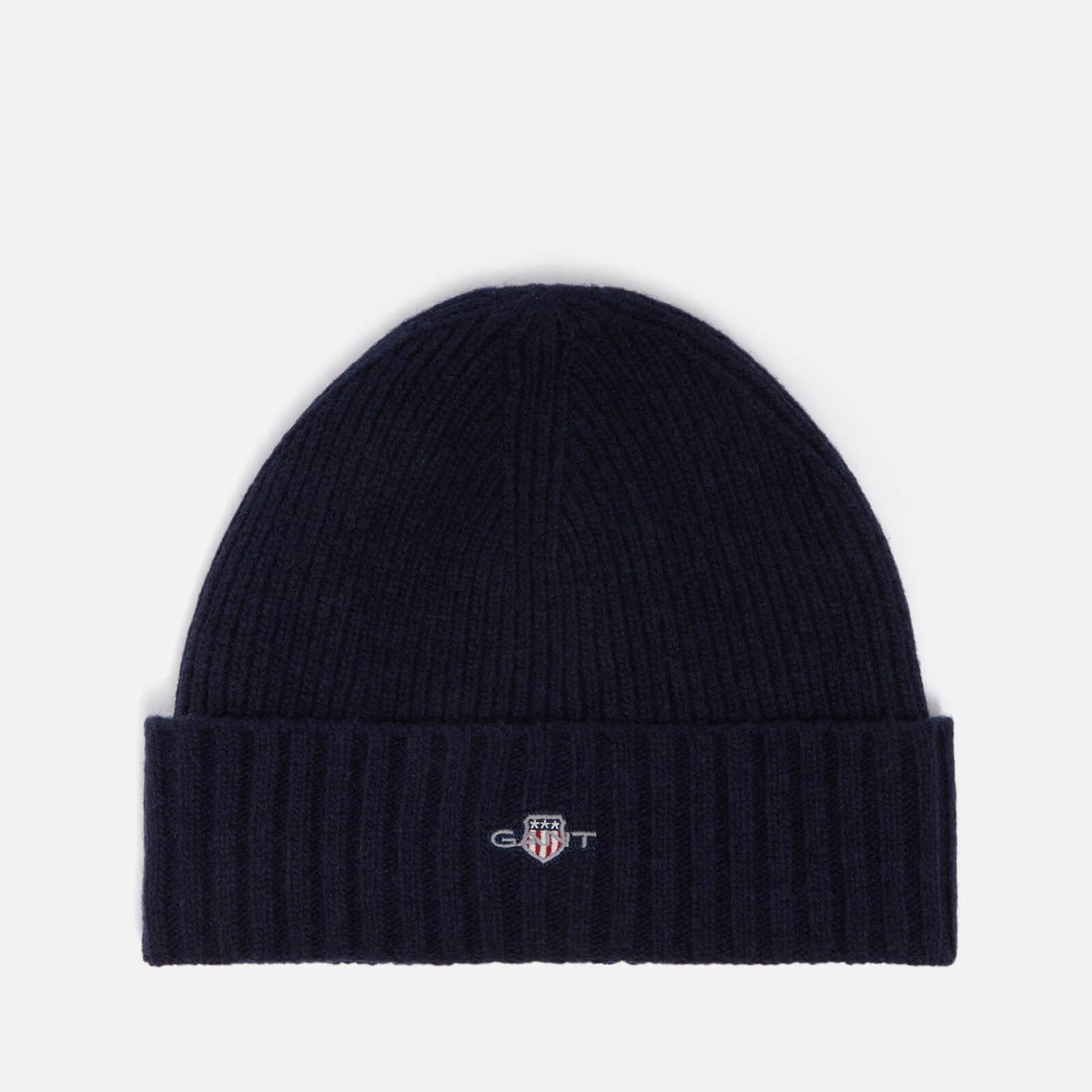GANT Shield Ribbed Wool-Blend Beanie