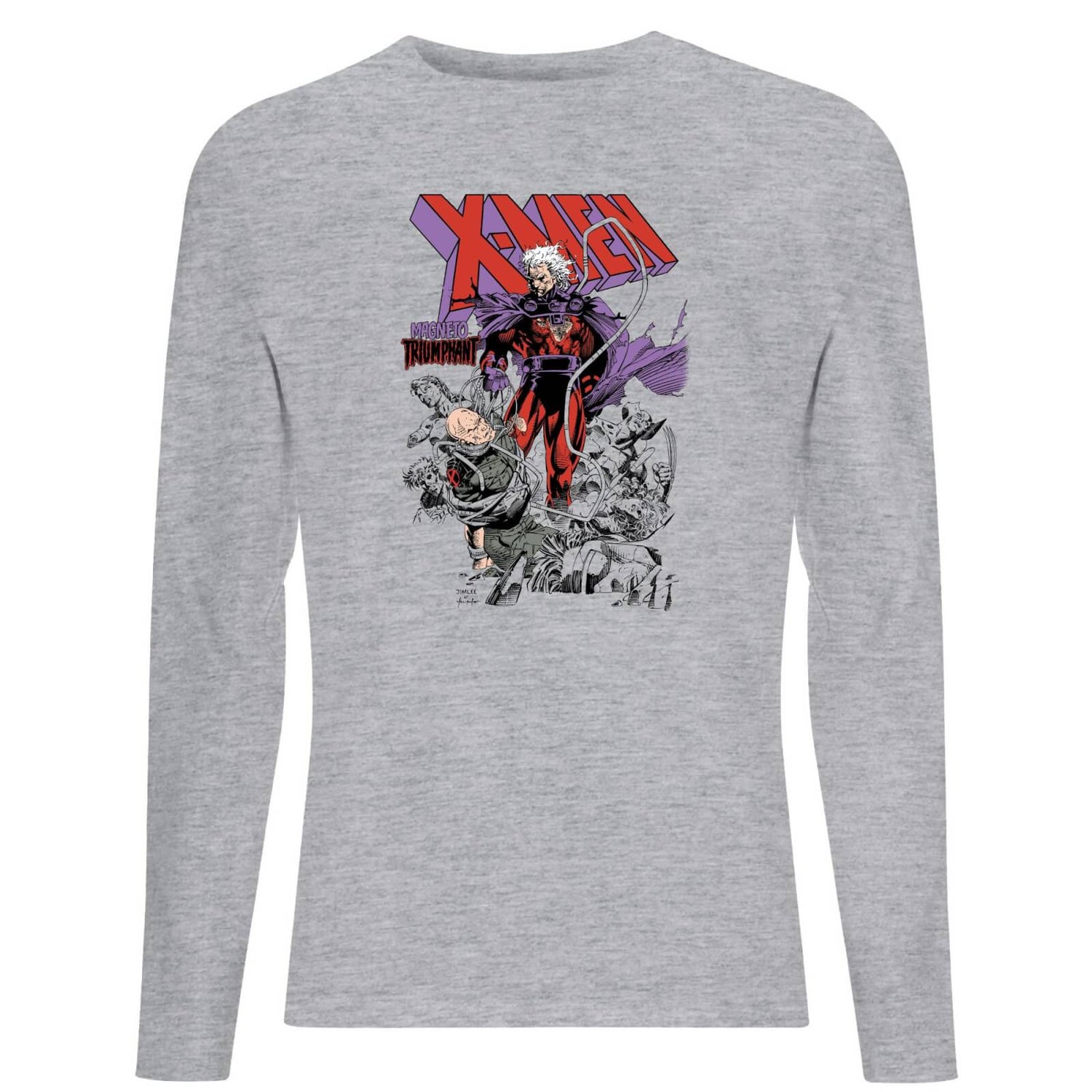 X-Men Magneto Triumphant Long Sleeve T-Shirt - Grey