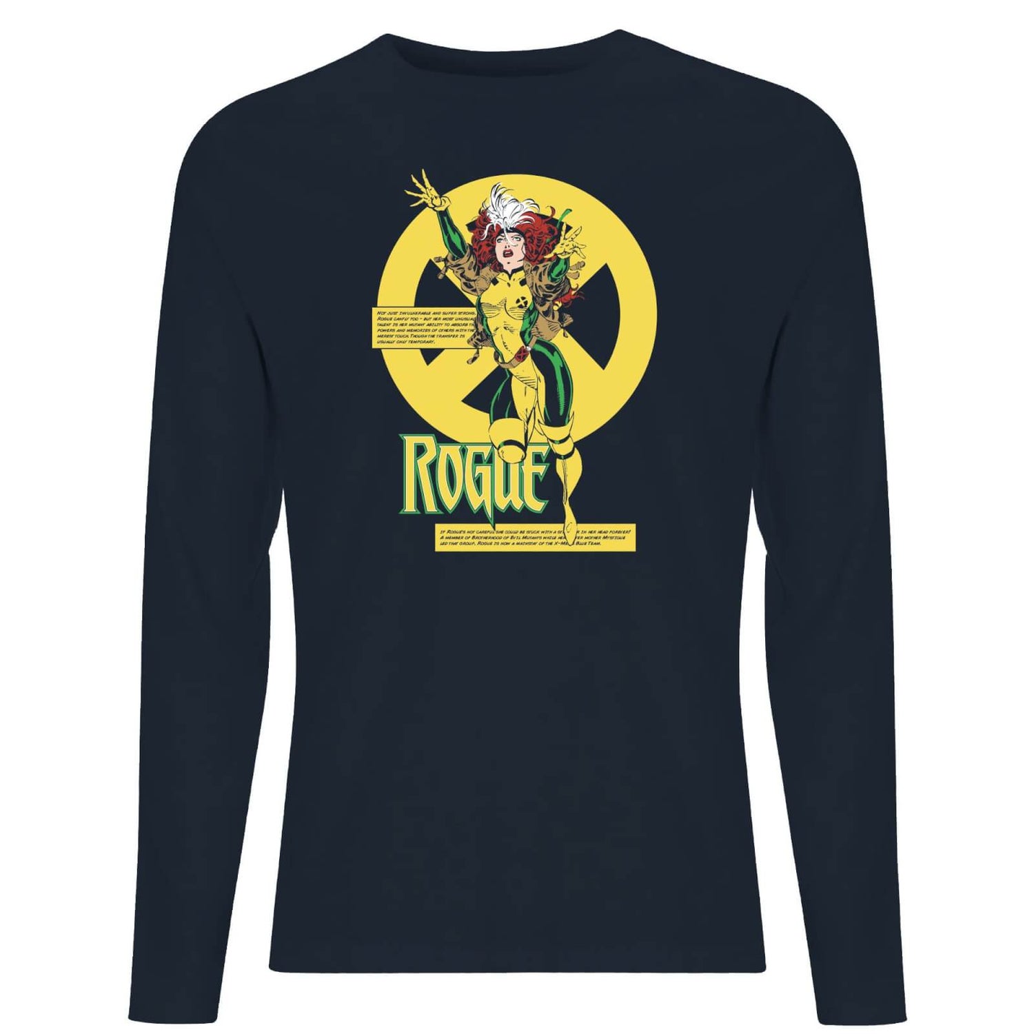 X-Men Rogue Bio Drk Long Sleeve T-Shirt - Navy