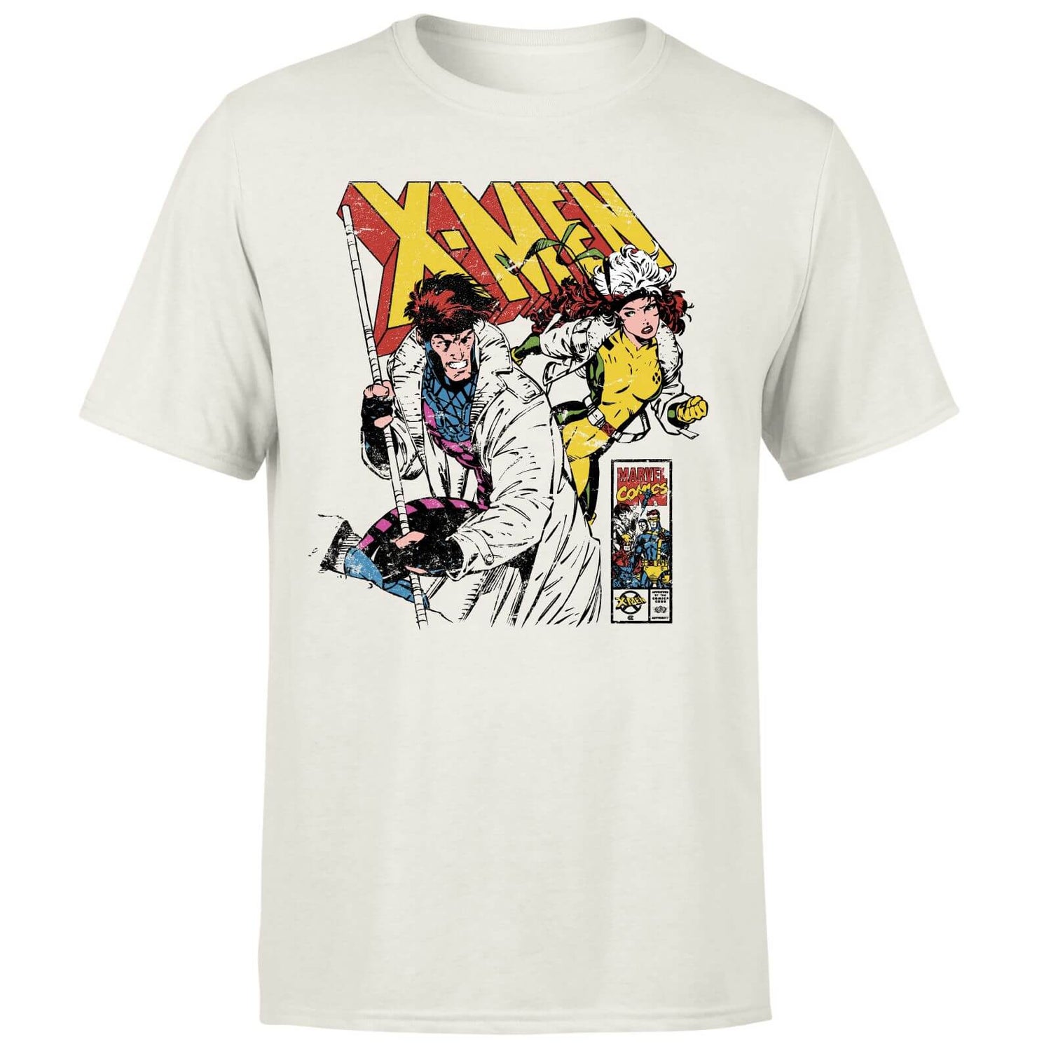 X-Men Rogue And Gambit T-Shirt - Cream