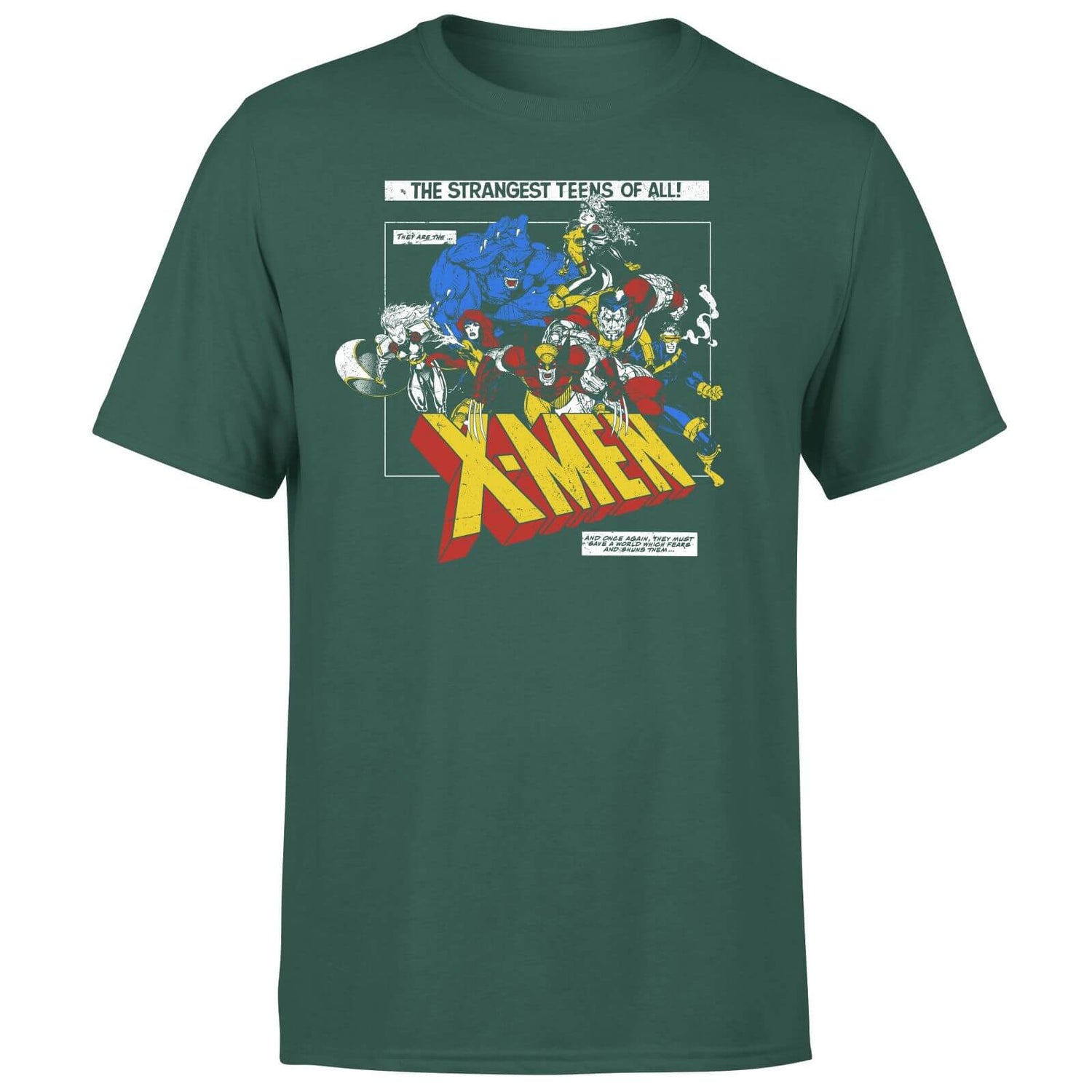X-Men Retro Team Up T-Shirt - Green