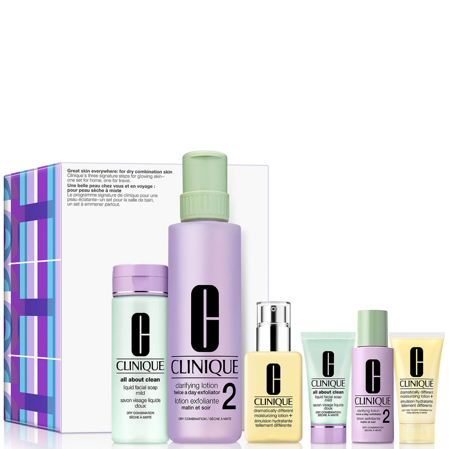 Clinique Great Skin Everywhere Skincare Set for Dry Combination Skin (Worth £110)