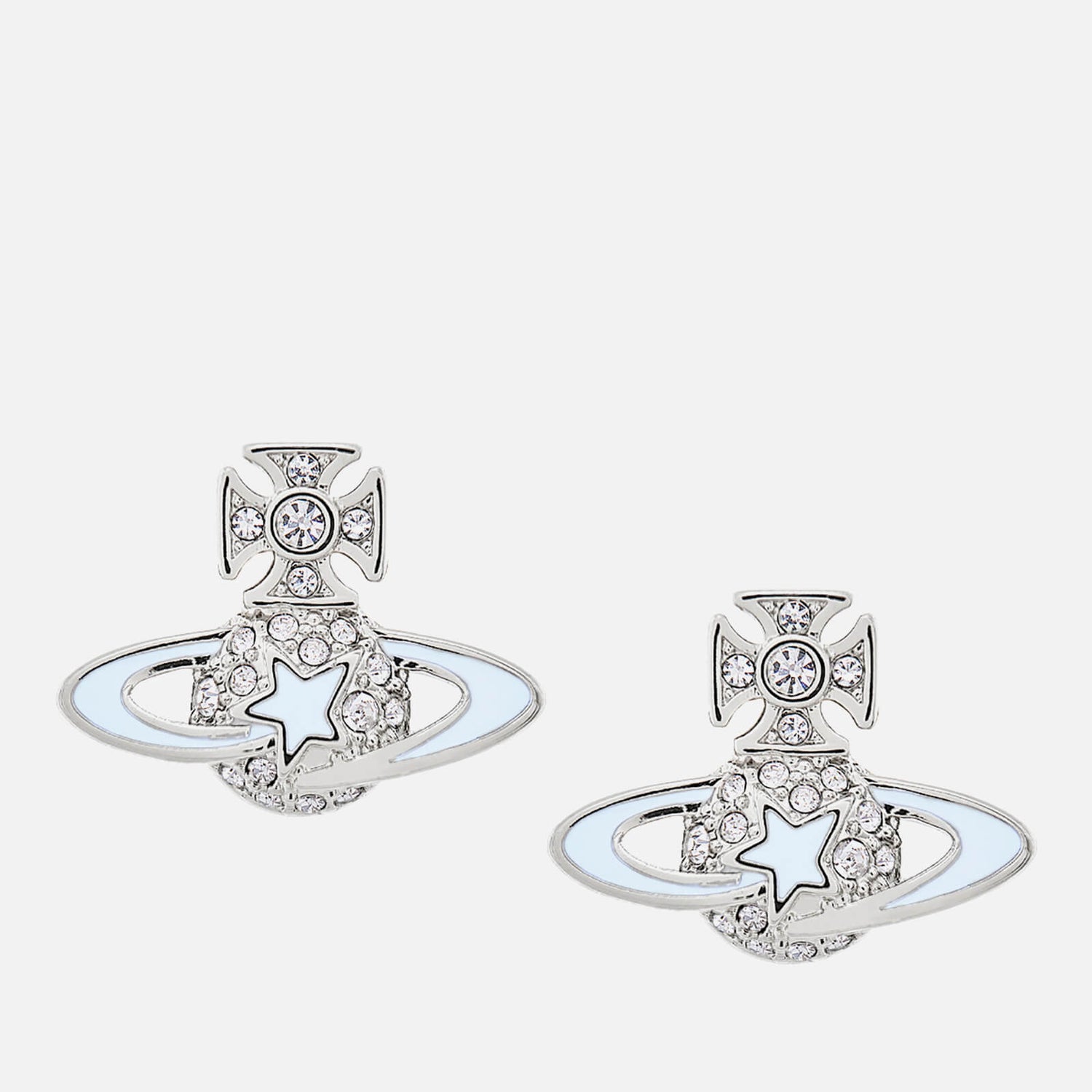 Vivienne Westwood Darlene Silver-Tone and Crystal Earrings
