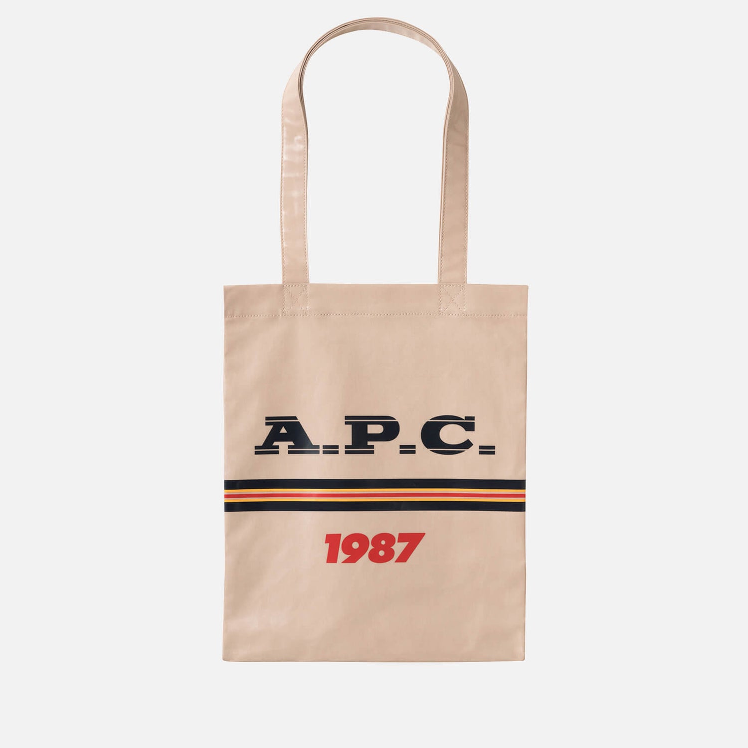 A.P.C. Lou Logo Coated-Canvas Tote Bag