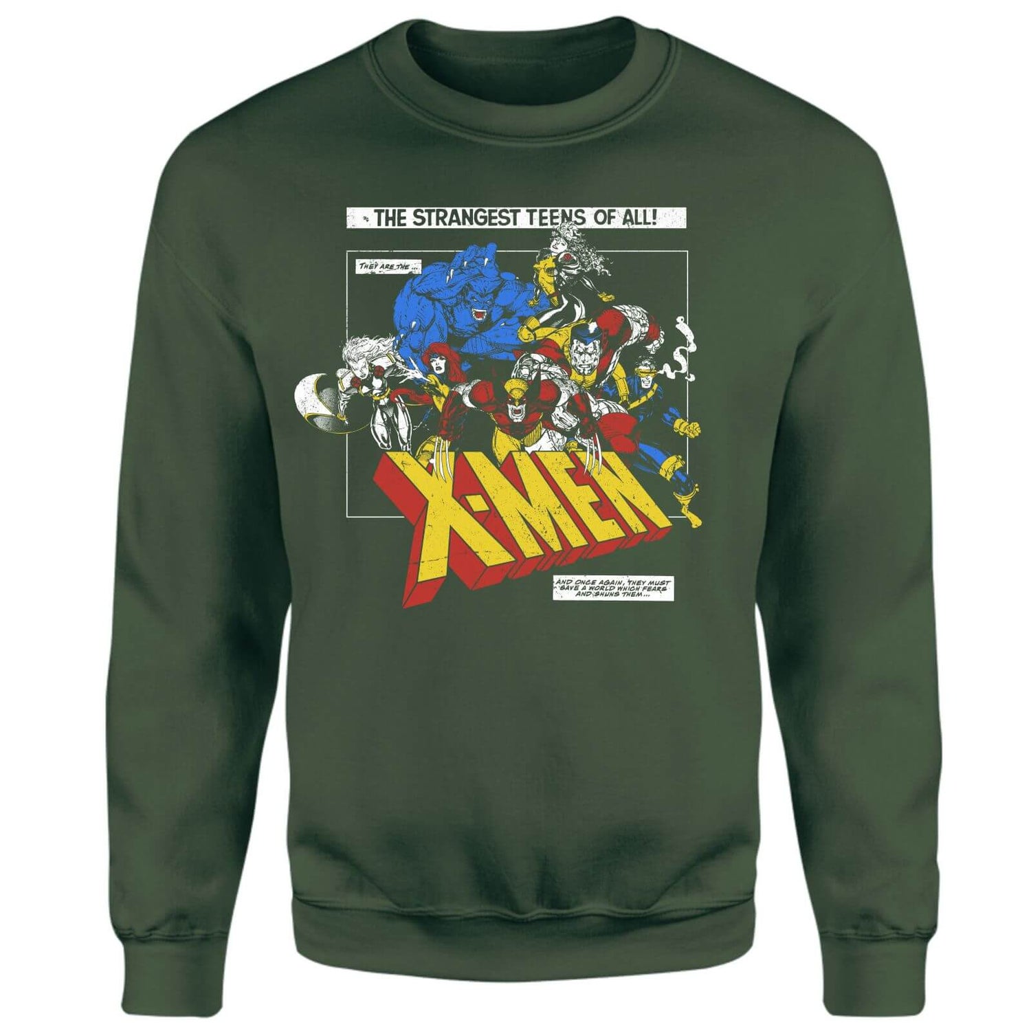 X-Men Retro Team Up Sweatshirt - Green