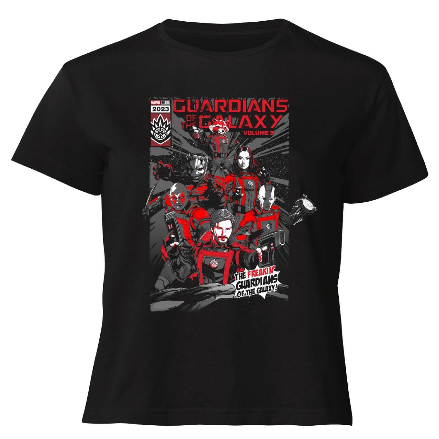 Marvel Guardians of the Galaxy Volume 3 Comic Style and Logo Shirt