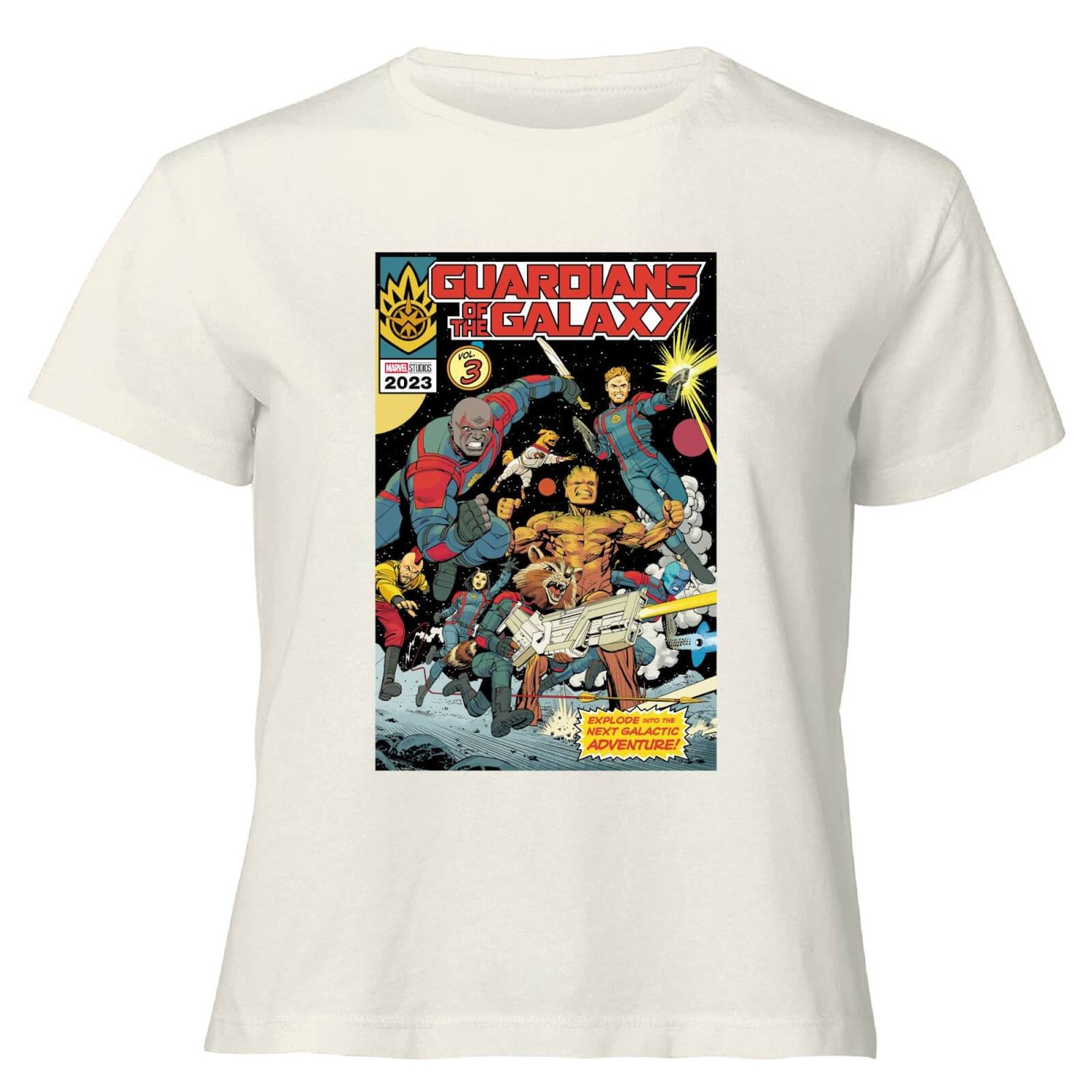 Guardians of the Galaxy The Next Galactic Adventure Women's Cropped T-Shirt - Cream