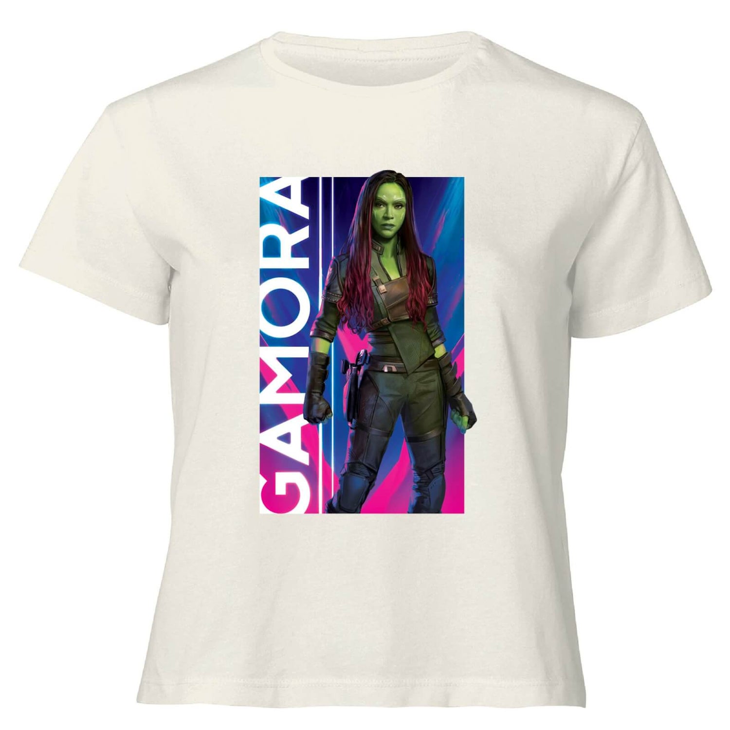 Guardians of the Galaxy Gamora Women's Cropped T-Shirt - Cream