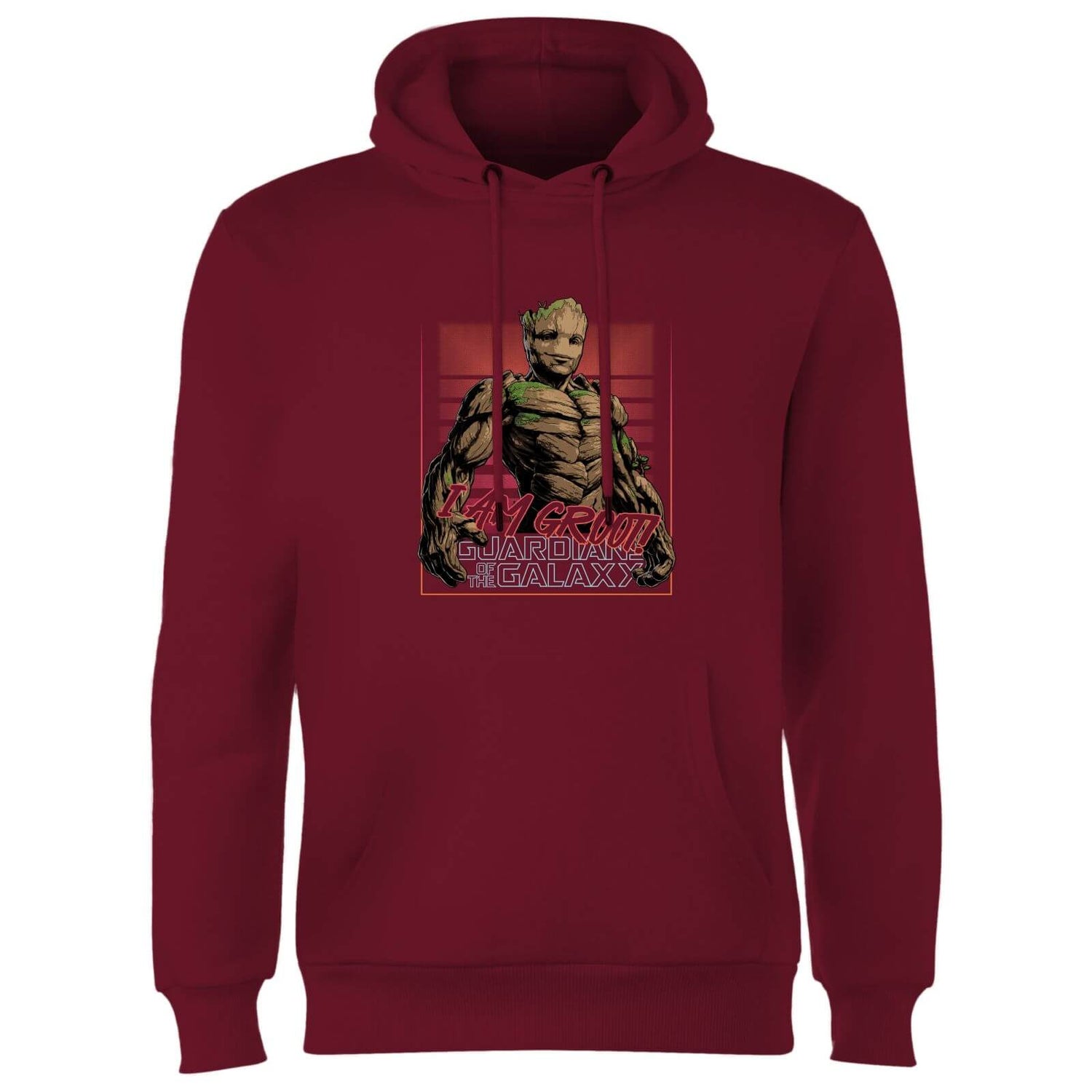 Guardians of the Galaxy I Am Retro Groot! Hoodie - Burgundy