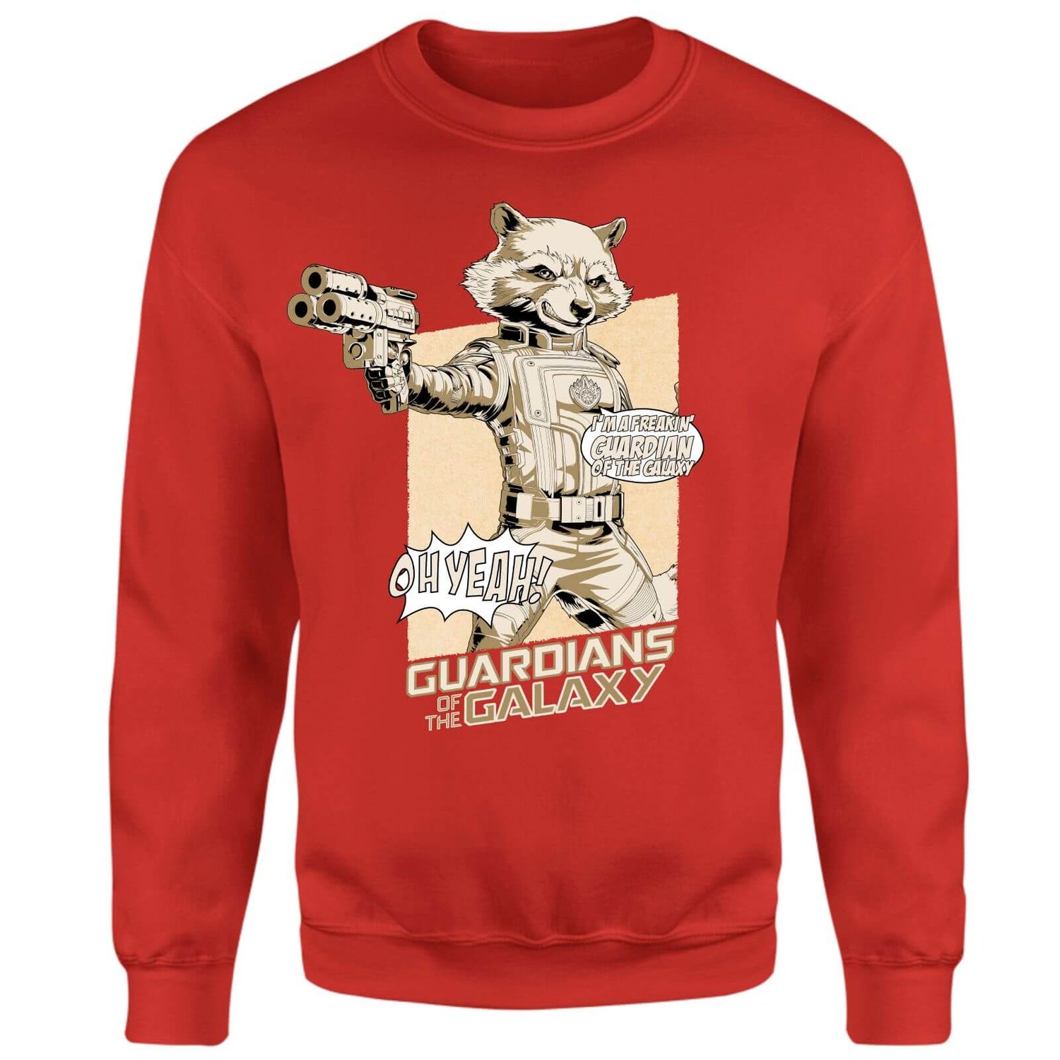 Guardians of the Galaxy Rocket Raccoon Oh Yeah! Sweatshirt - Red