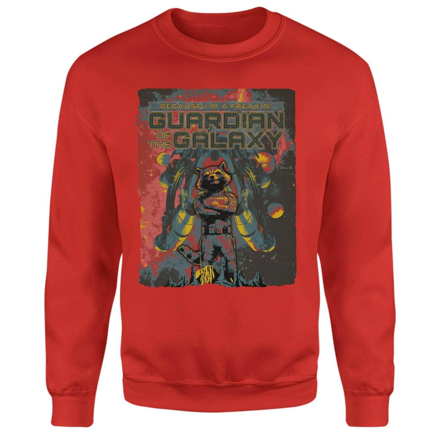 Guardians of the Galaxy I'm A Freakin' Guardian Of The Galaxy Sweatshirt - Red