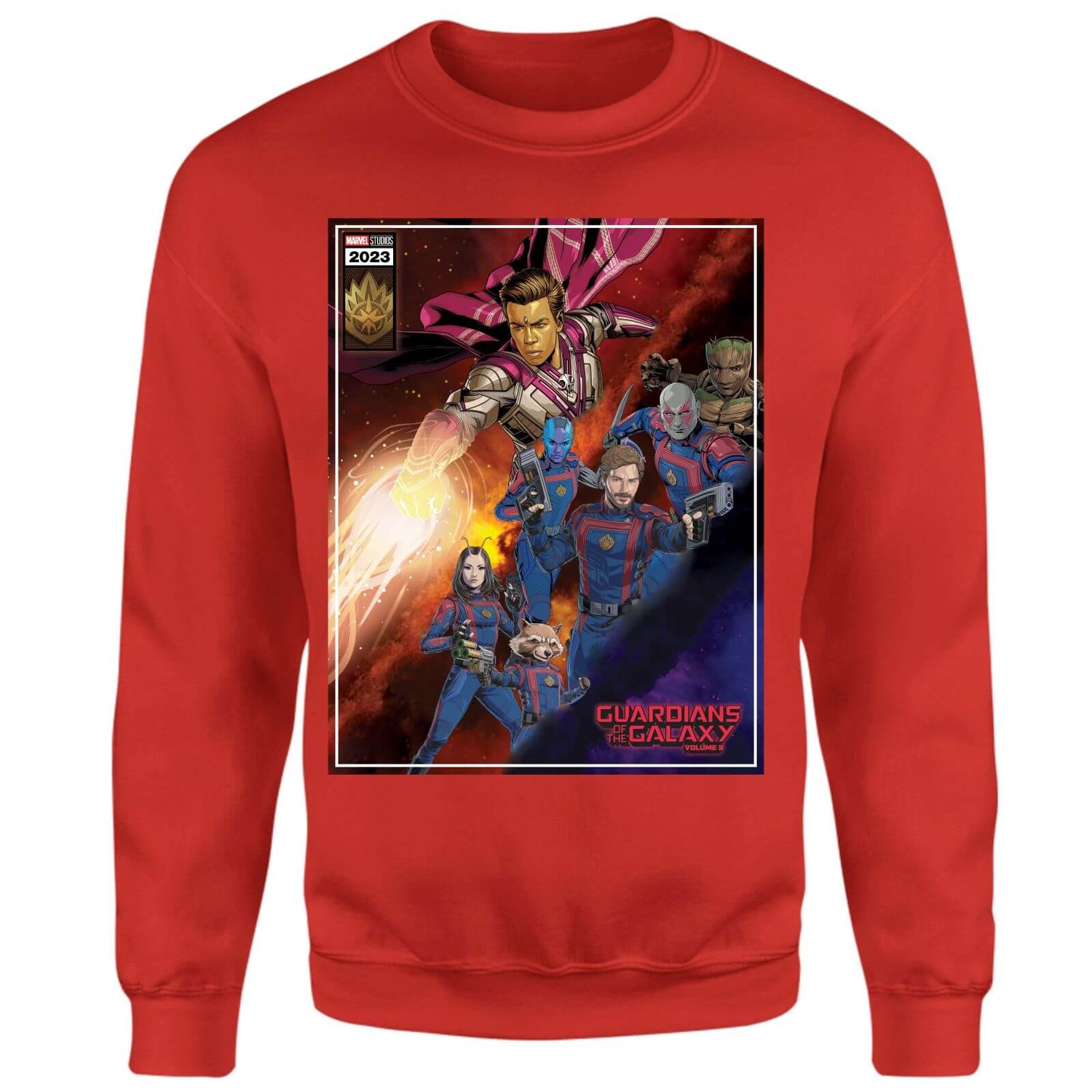 Guardians of the Galaxy Adam Warlock Comic Sweatshirt - Red