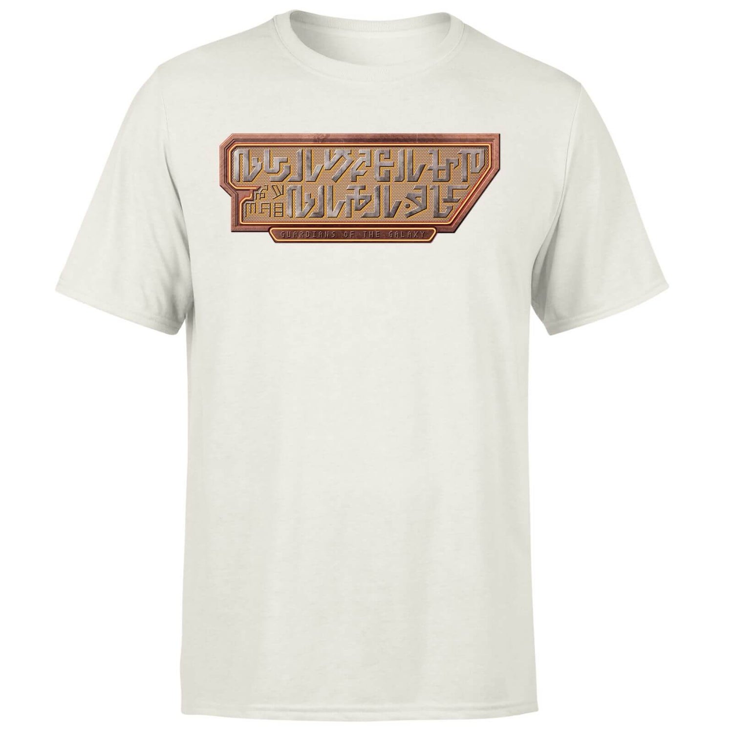 Guardians of the Galaxy Language Logo Men's T-Shirt - Cream