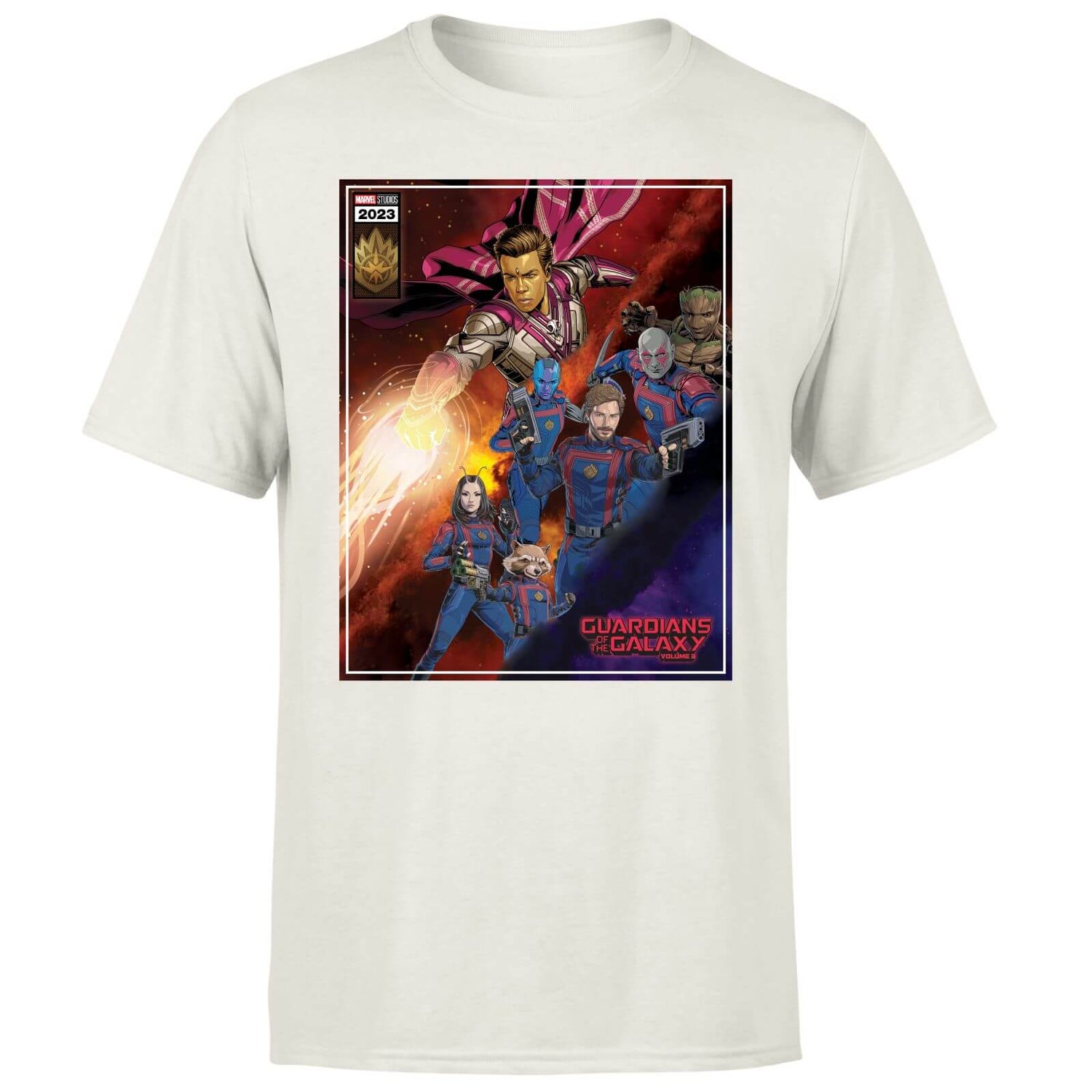 Guardians of the Galaxy Adam Warlock Comic Men's T-Shirt - Cream
