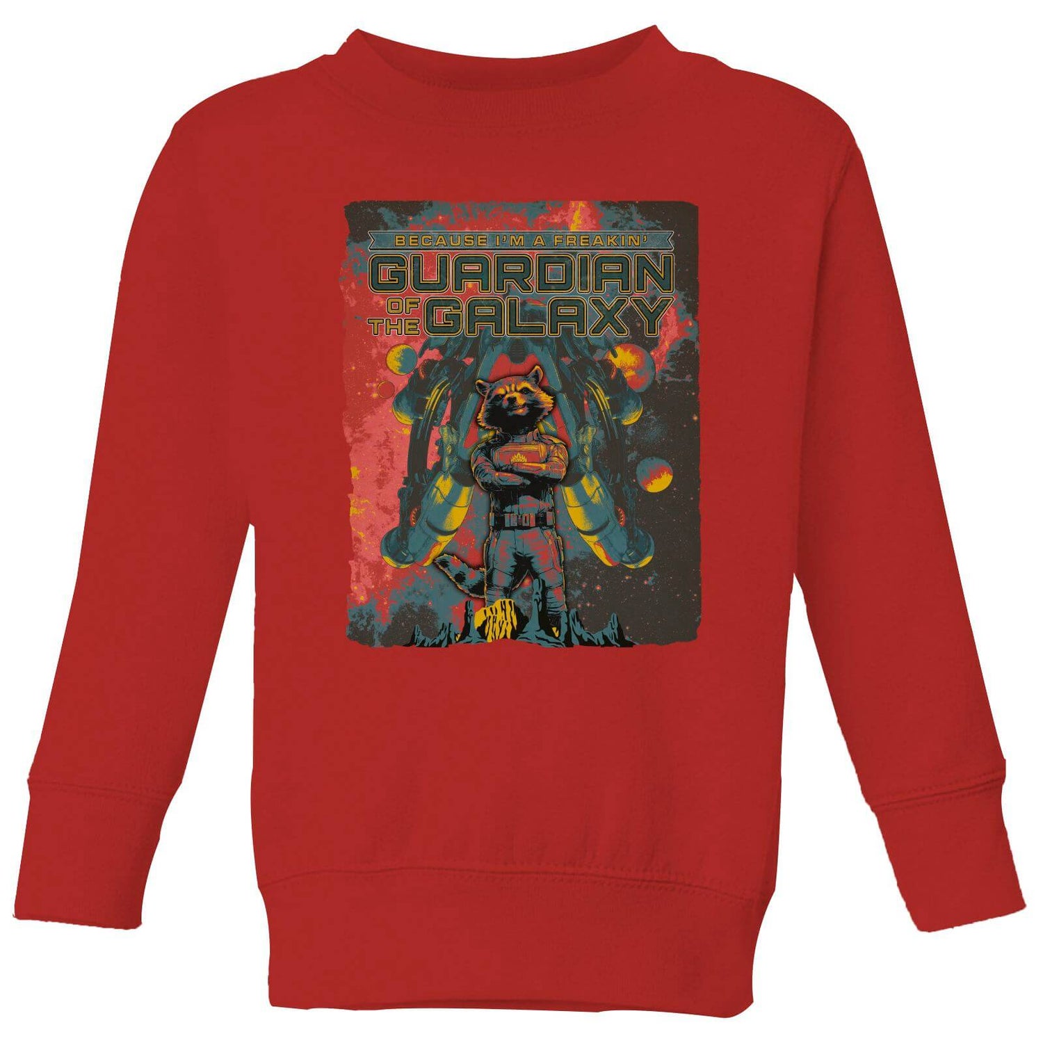 Guardians of the Galaxy I'm A Freakin' Guardian Of The Galaxy Kids' Sweatshirt - Red