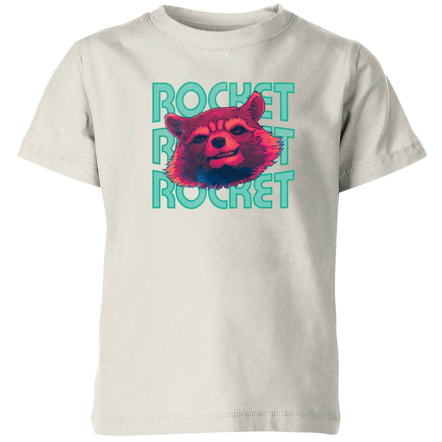 Guardians of the Galaxy Rocket Repeat Kids' T-Shirt - Cream