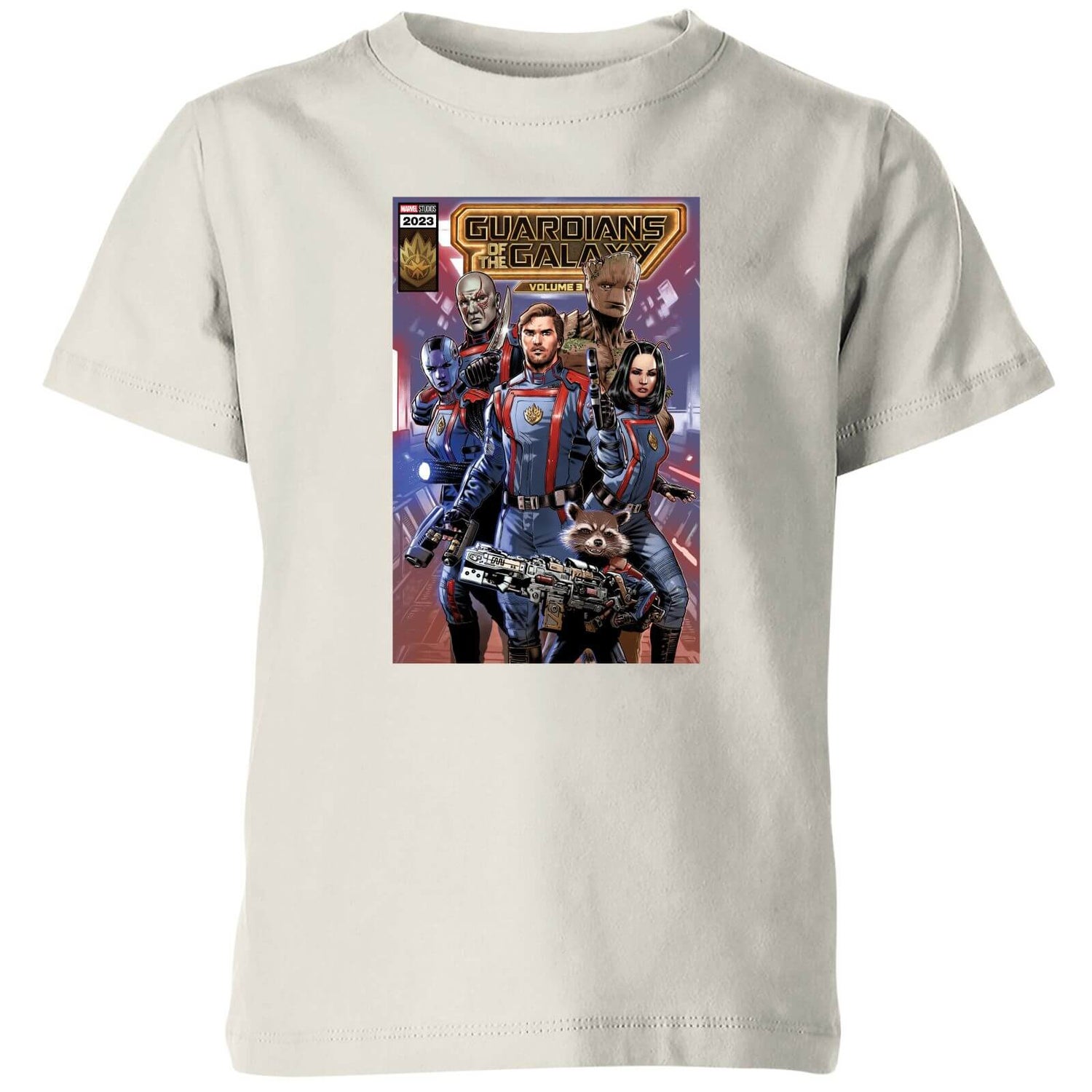 Guardians of Galaxy Photo Comic Cover Kids' T-Shirt - Cream Clothing | Zavvi Australia