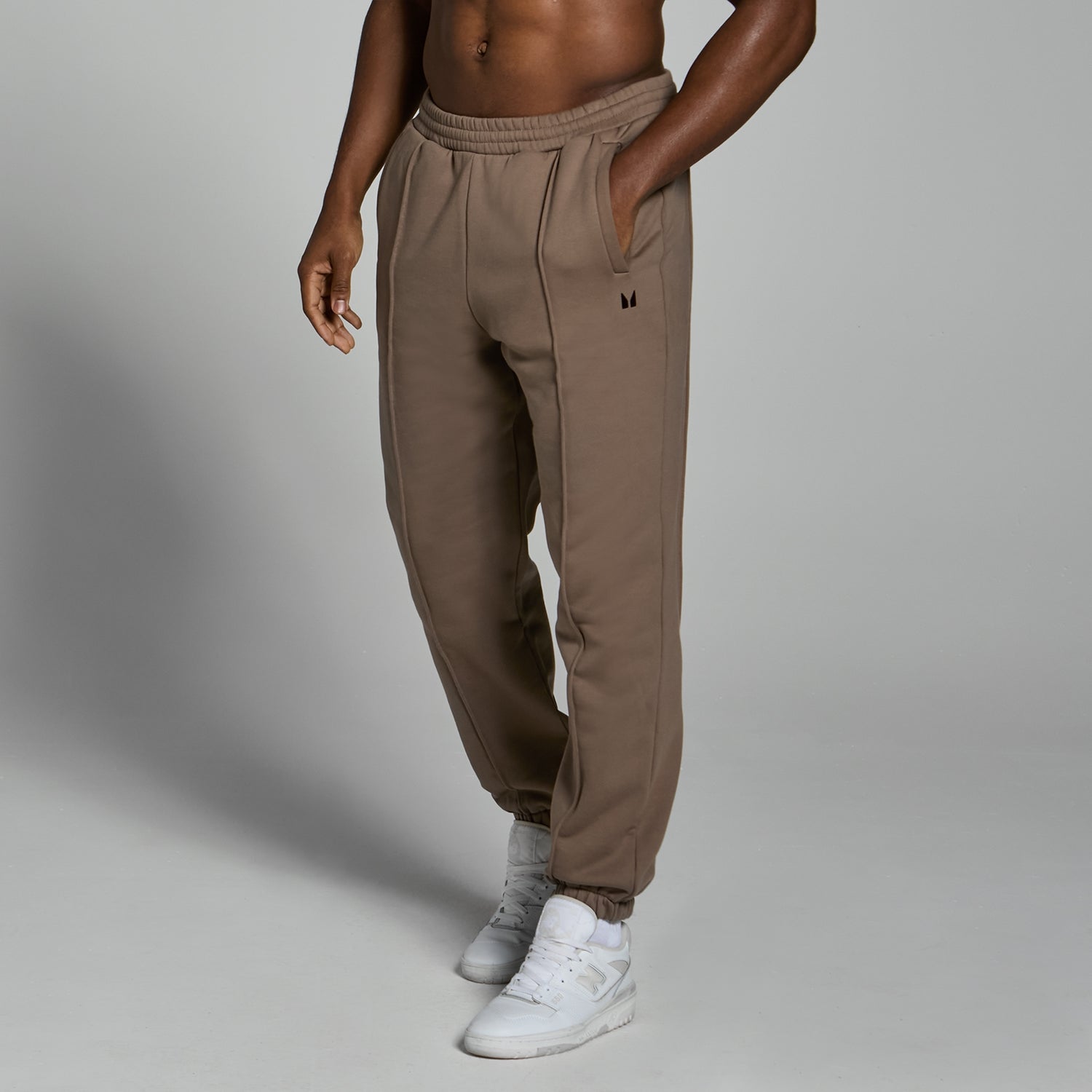 Pantaloni da jogging pesanti oversize MP Lifestyle da uomo - Marrone chiaro - XS