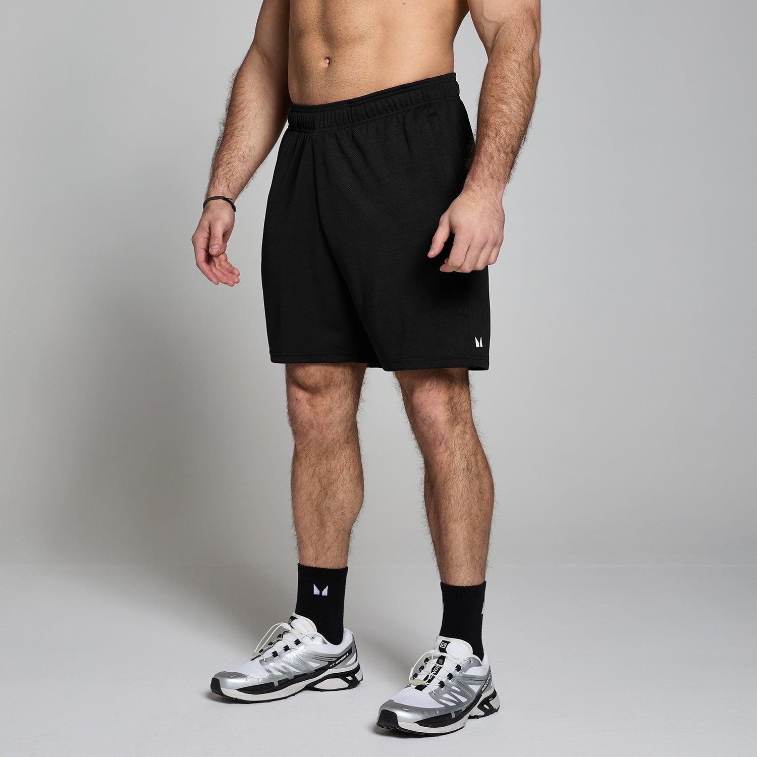 MP Men's Lifestyle Mesh 7" Shorts - Black - XS