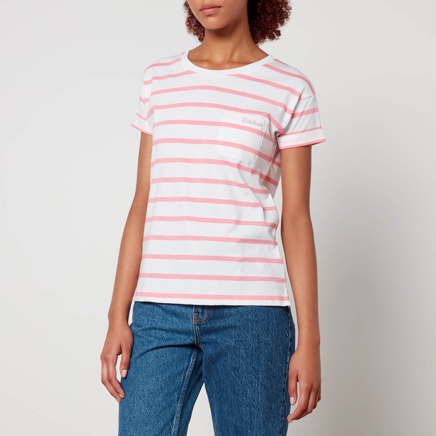 Barbour Otterburn Striped Cotton-Jersey T-Shirt - UK 8