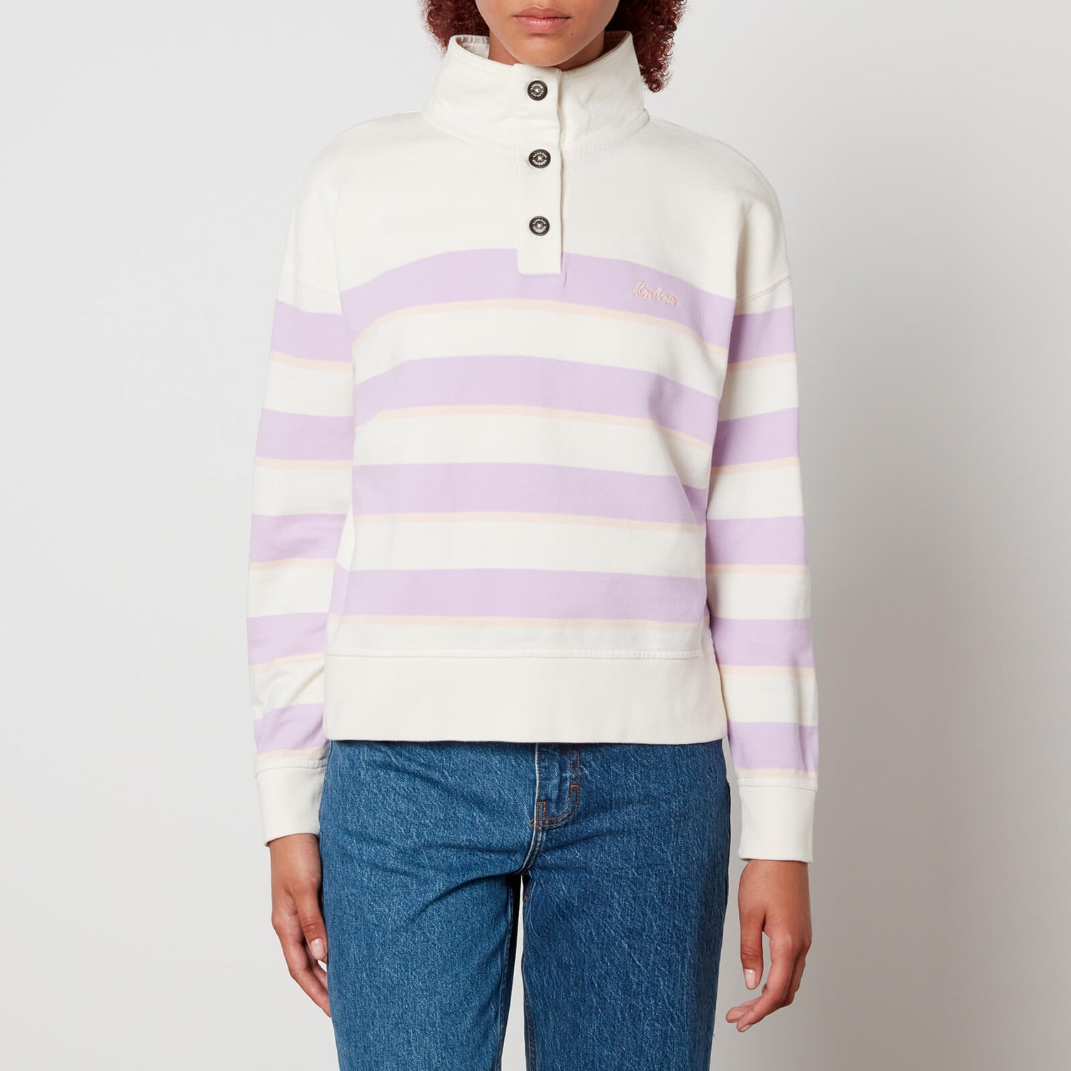 Barbour Snapdragon Cotton-Jersey Sweatshirt - UK 14