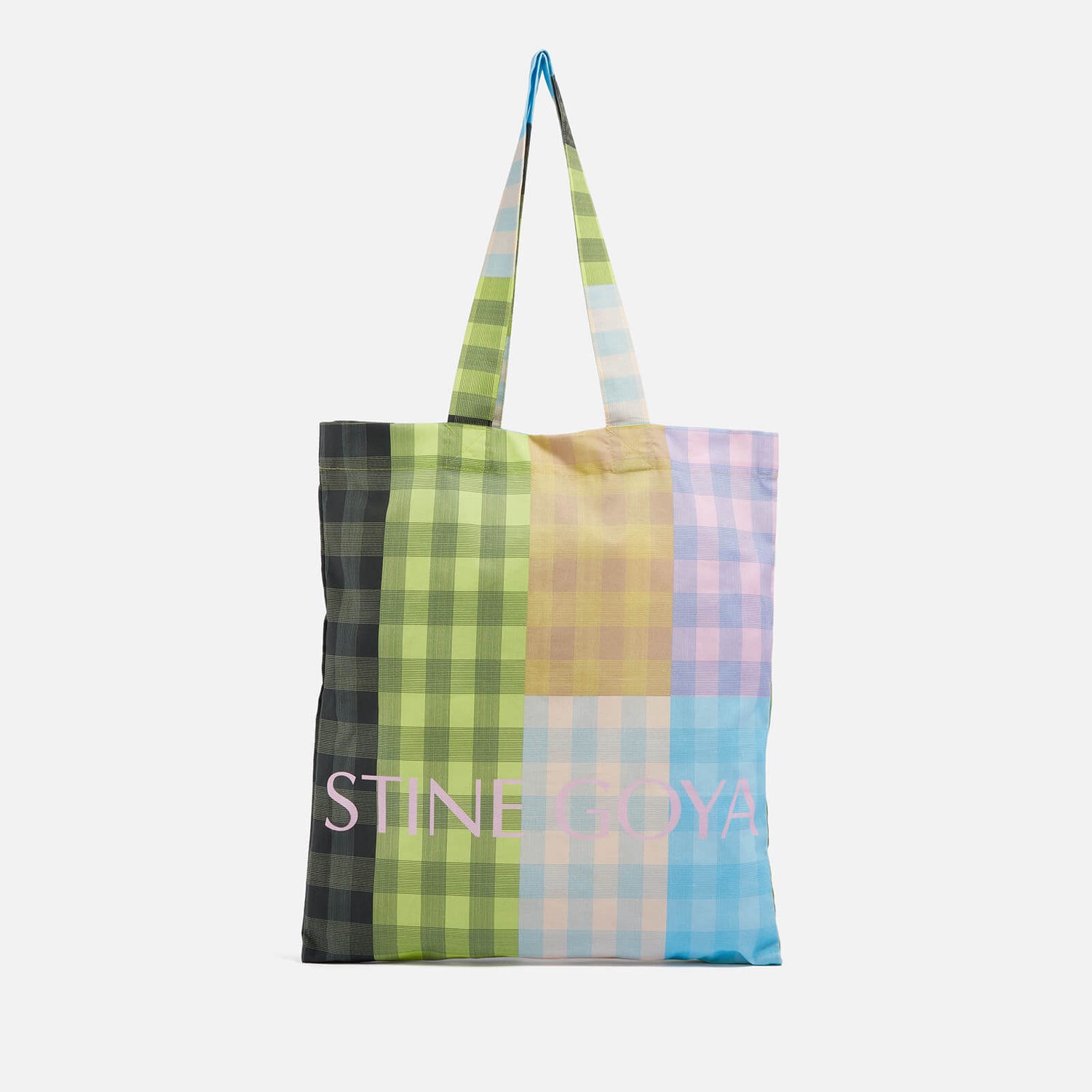 Stine Goya Rita Checked Canvas Tote Bag