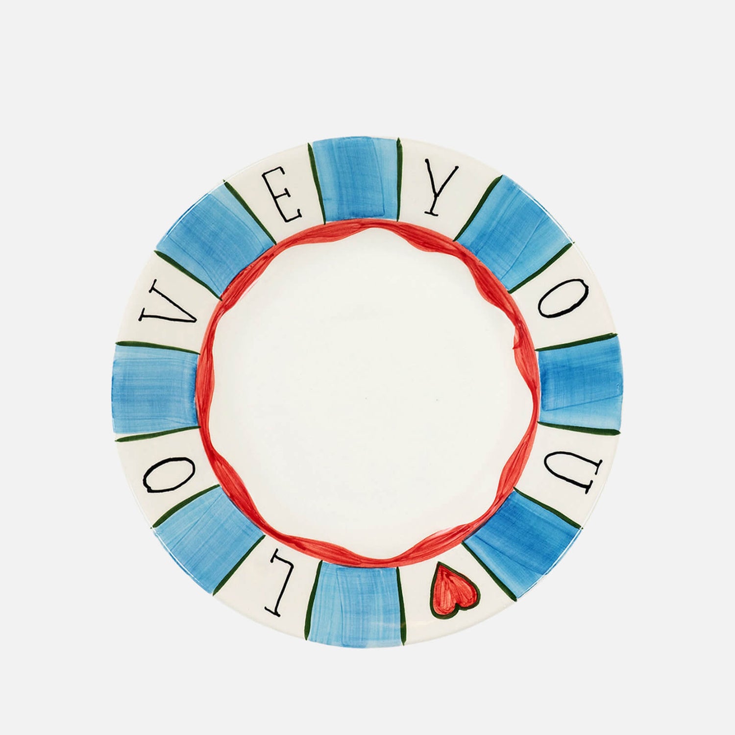 anna + nina Love Story Breakfast Plate