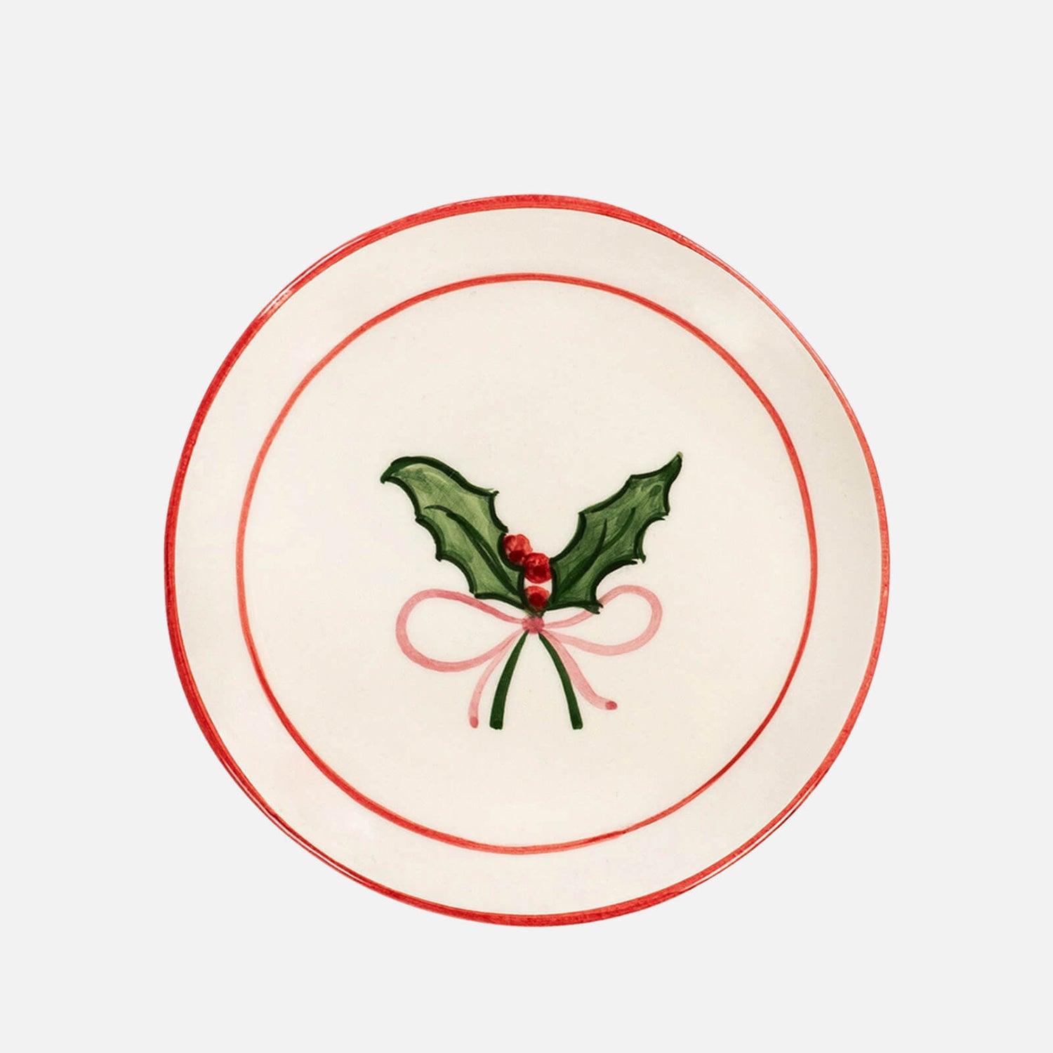 anna + nina Holly Jolly Breakfast Plate