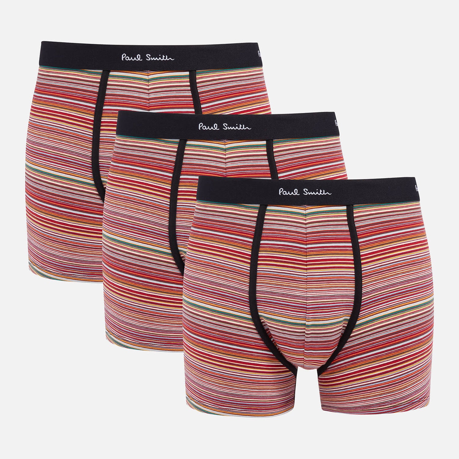 PS Paul Smith Three-Pack Striped Organic Cotton-Blend Boxer Shorts