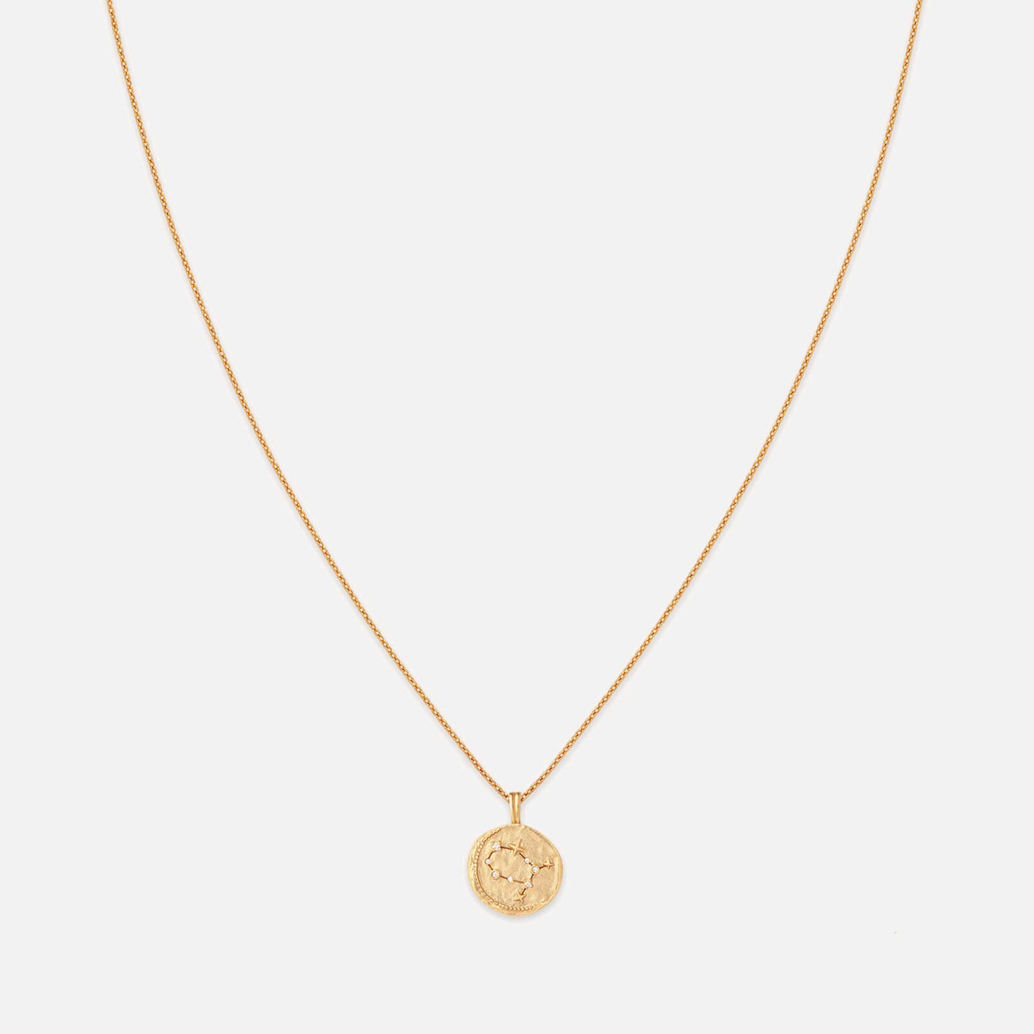 Astrid & Miyu Gemini Zodiac 18-Karat Gold-Plated Recycled Sterling Silver Necklace