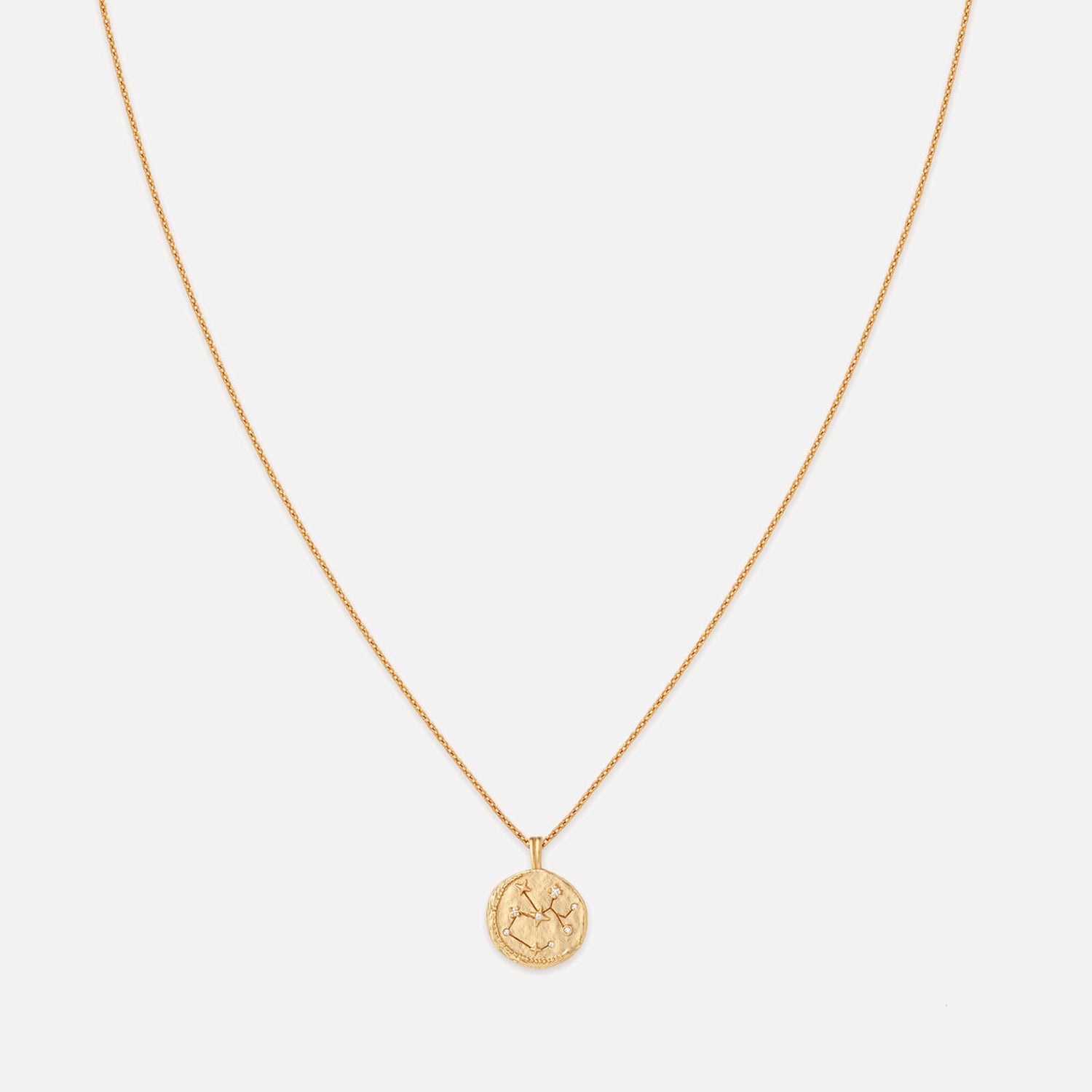 Astrid & Miyu Sagittarius Zodiac 18-Karat Gold-Plated Sterling Silver Necklace